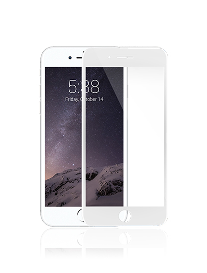 Verre trempé pour iPhone 6 / 6S (3D Blanc)