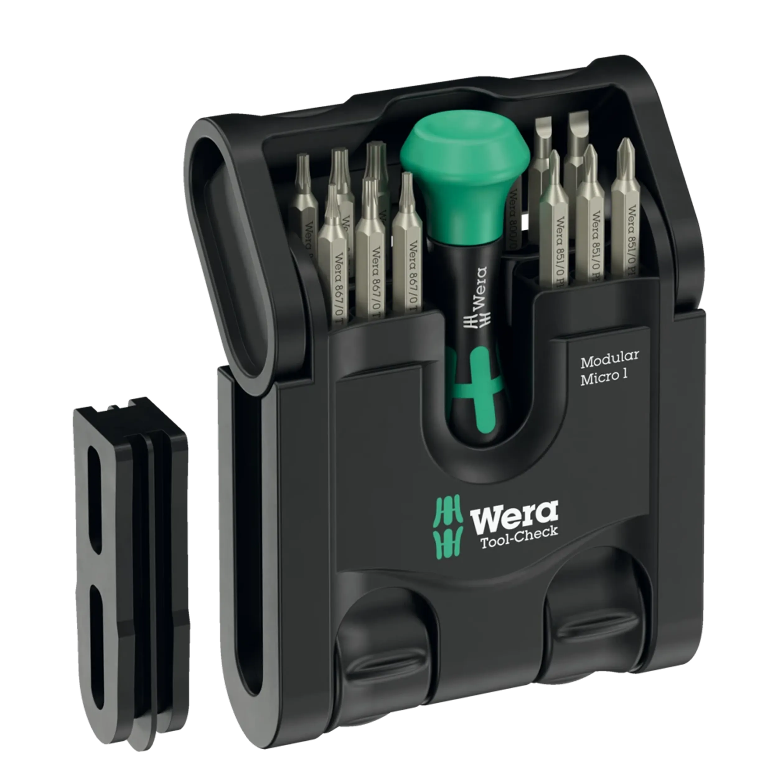 Tool-Check Modular Micro 1 Precision destornillador y Bit juego (21 Piece) (Wera)