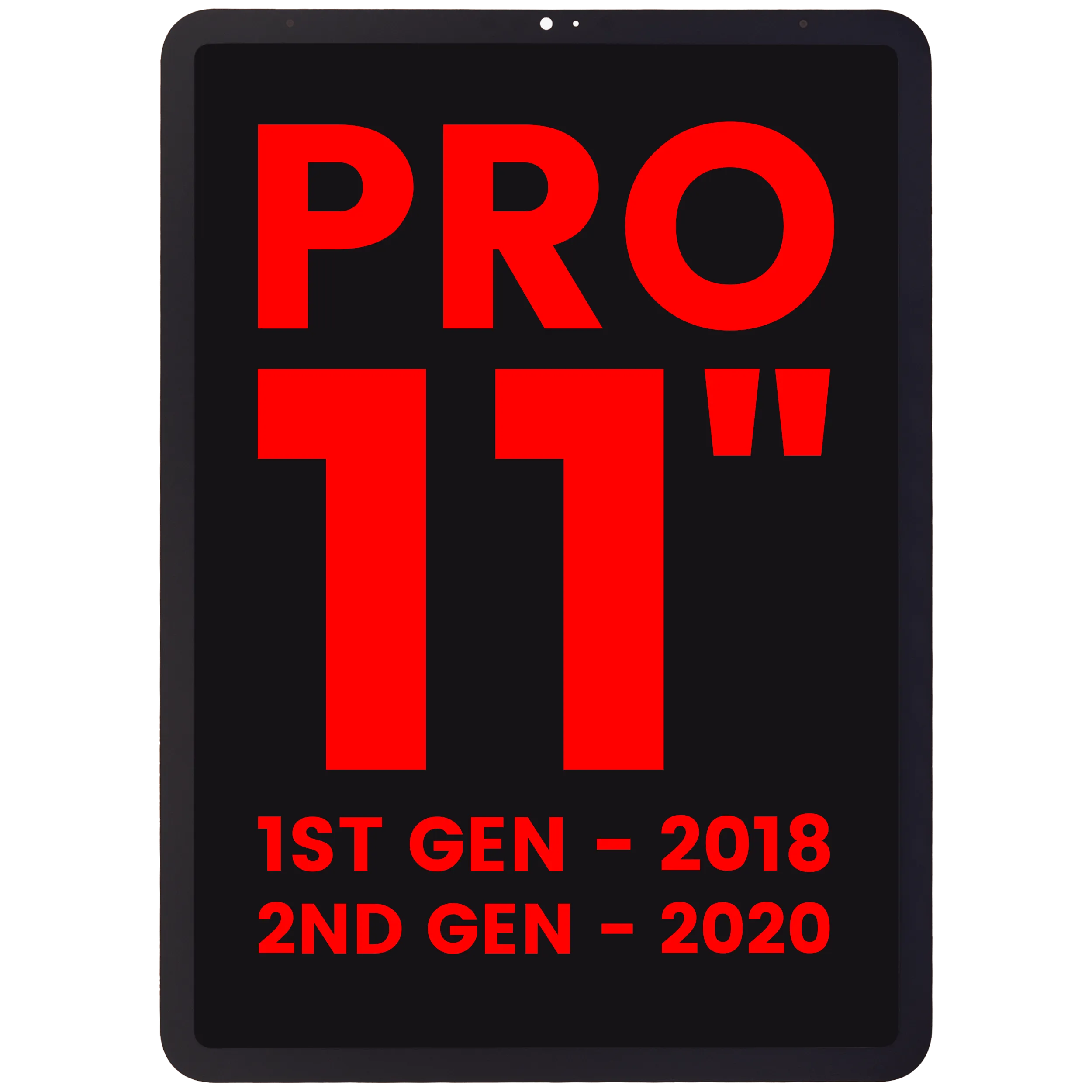 LCD-Display mit Touchscreen für iPad Pro 11" 1st Gen (2018) / iPad Pro 11" 2nd Gen (2020) (Kompatibel Plus)