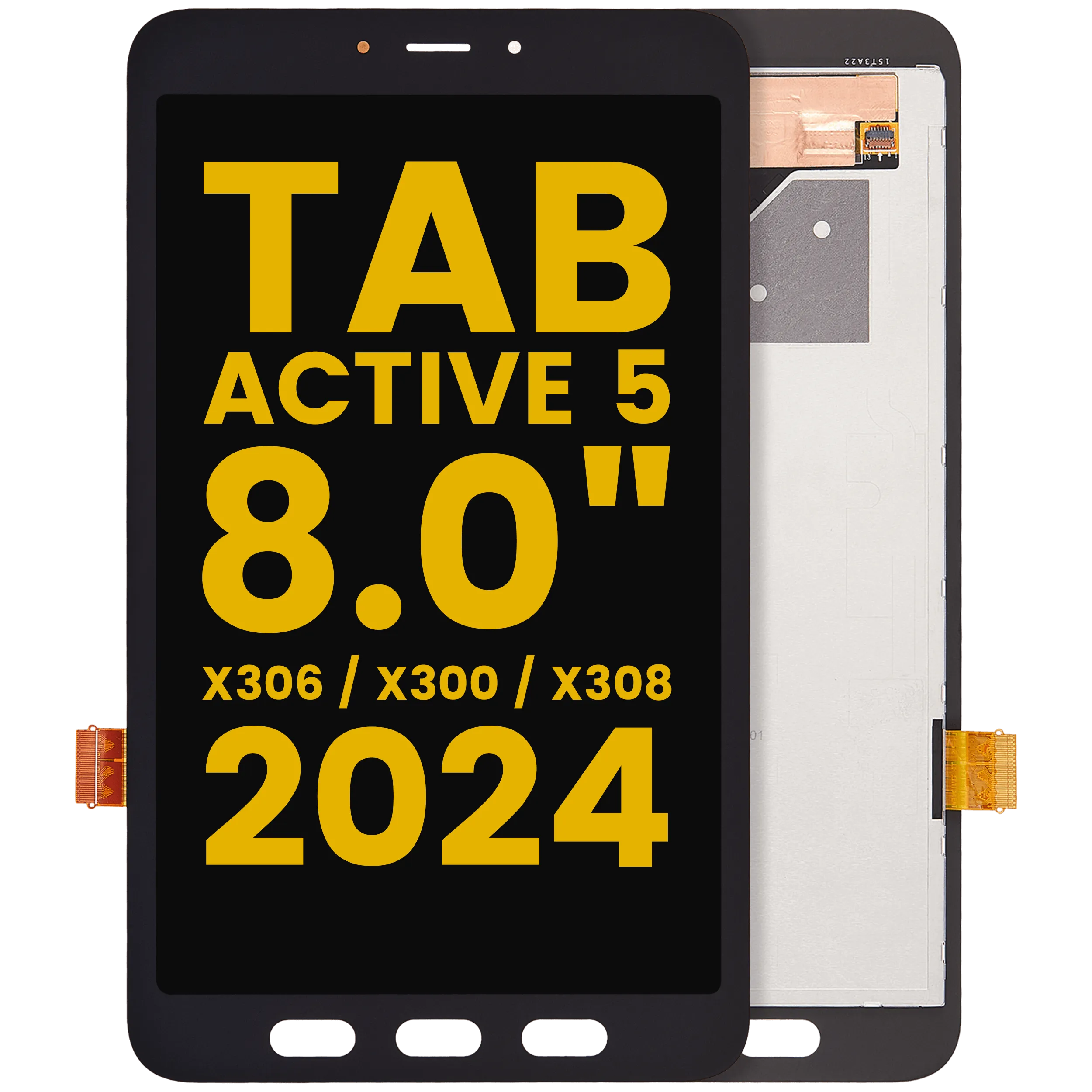 Écran LCD sans cadre pour Samsung Galaxy Tab Active 5 8.0" (X306 / X300 / X308) (2024) (Reconditionné)