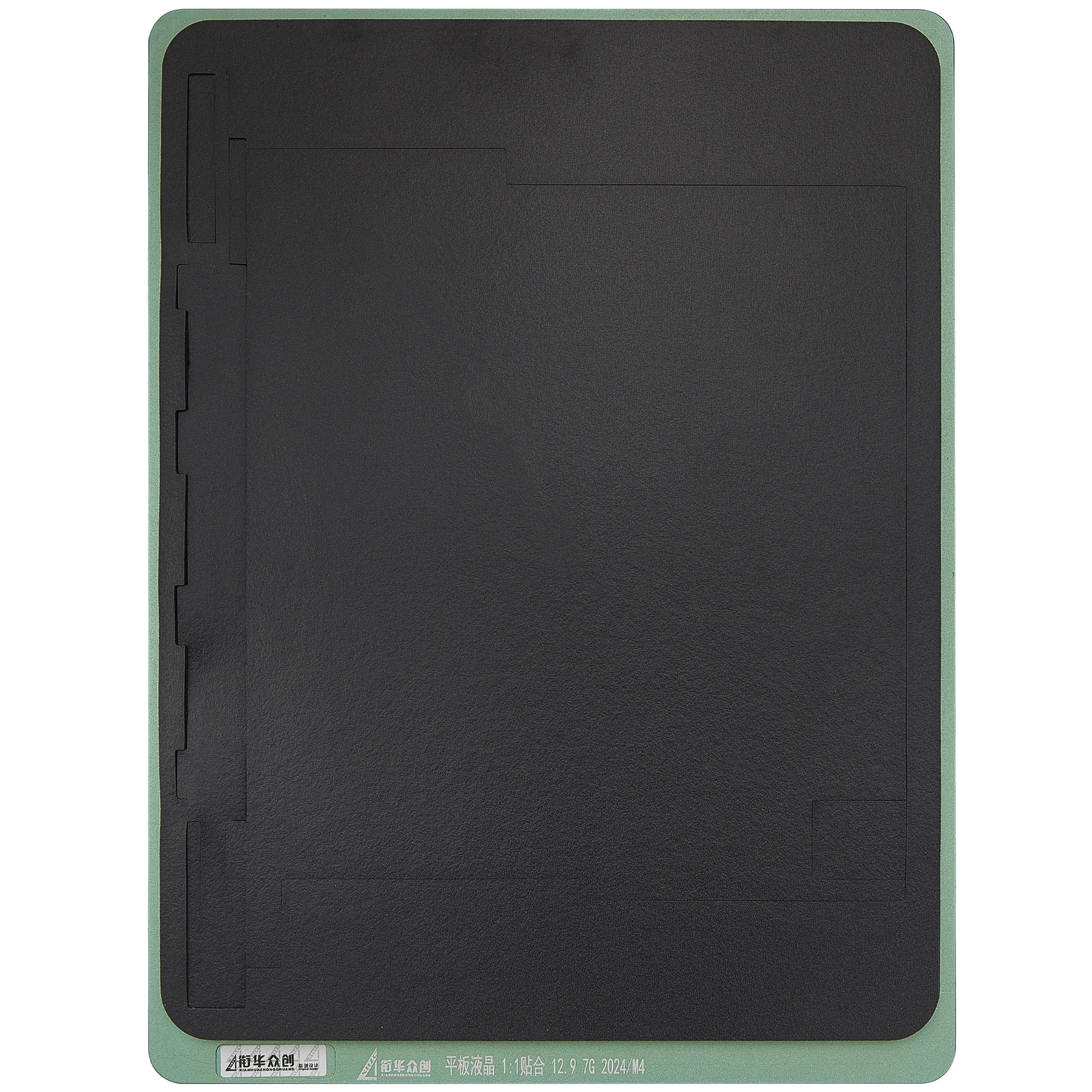 XHZC tampon de collage noir pour reconditionnement pour iPad Pro 12.9" 7th Gen 2024 M4