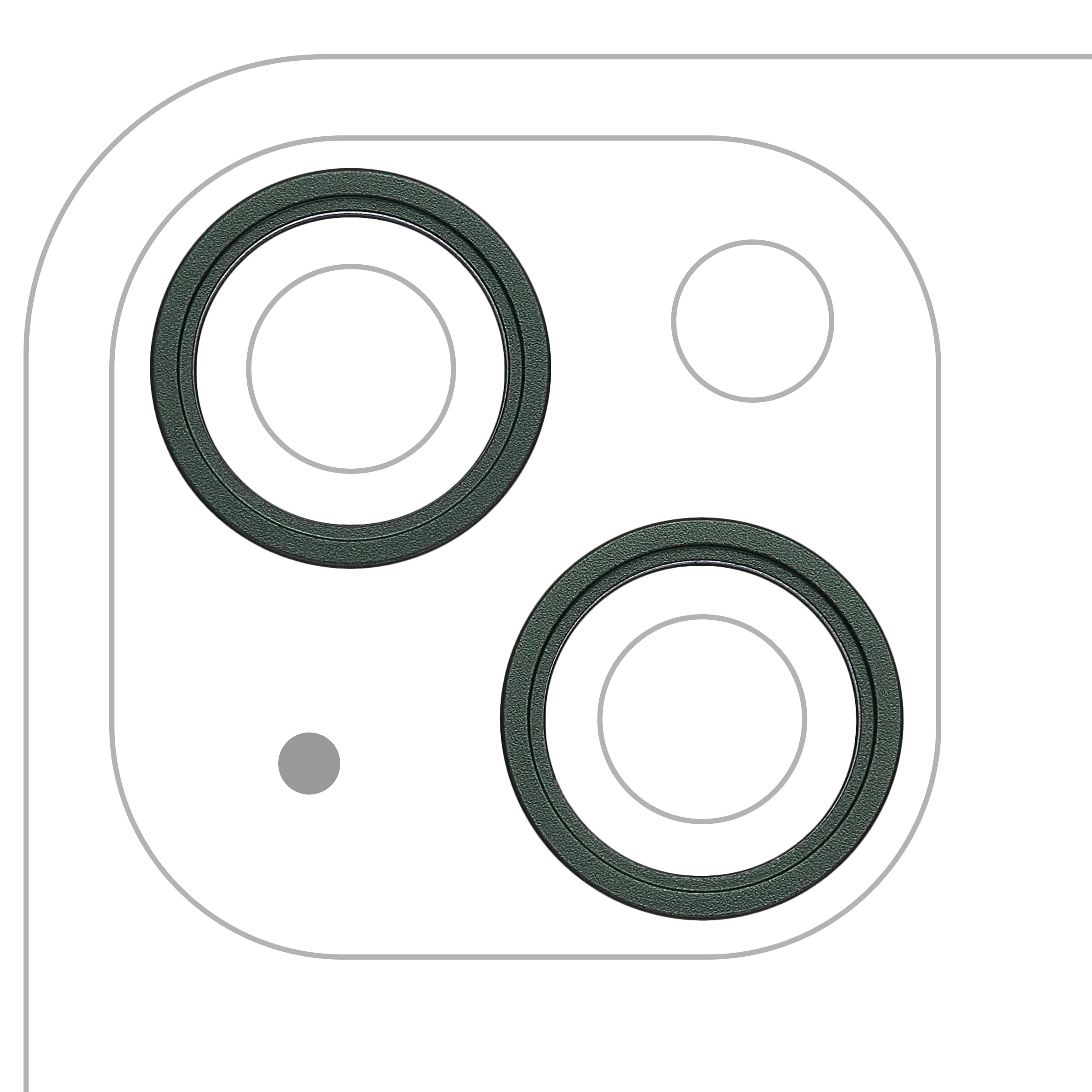 Anneau de la caméra arrière (seul) pour iPhone 13 / 13 Mini (set de 2 pièces)