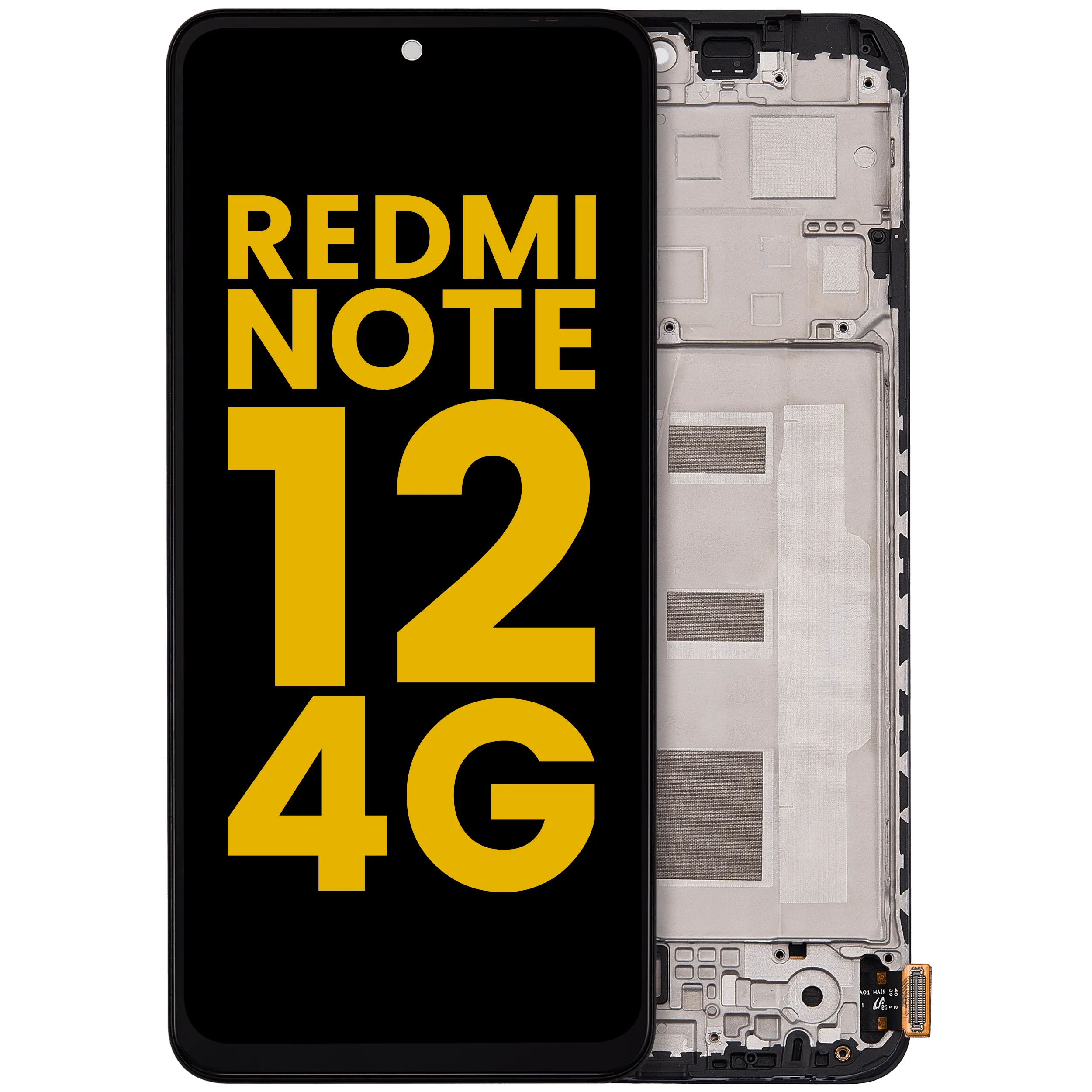 Écran OLED avec cadre pour Xiaomi Redmi Note 12 4G (Reconditionné)