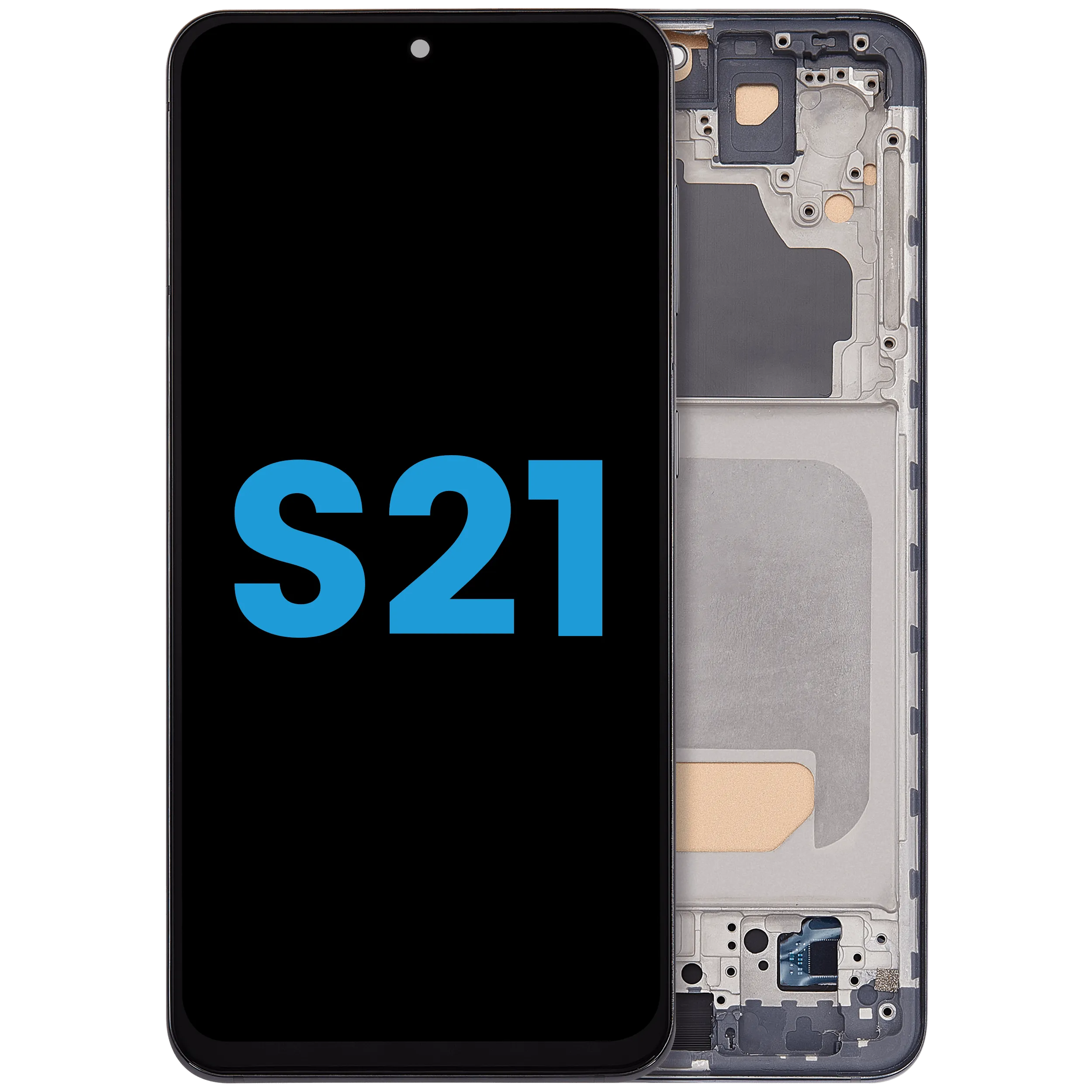 LCD-Display mit Rahmen (ohne FingerPrint Sensor) für Samsung Galaxy S21 5G (Kompatibel · Incell)