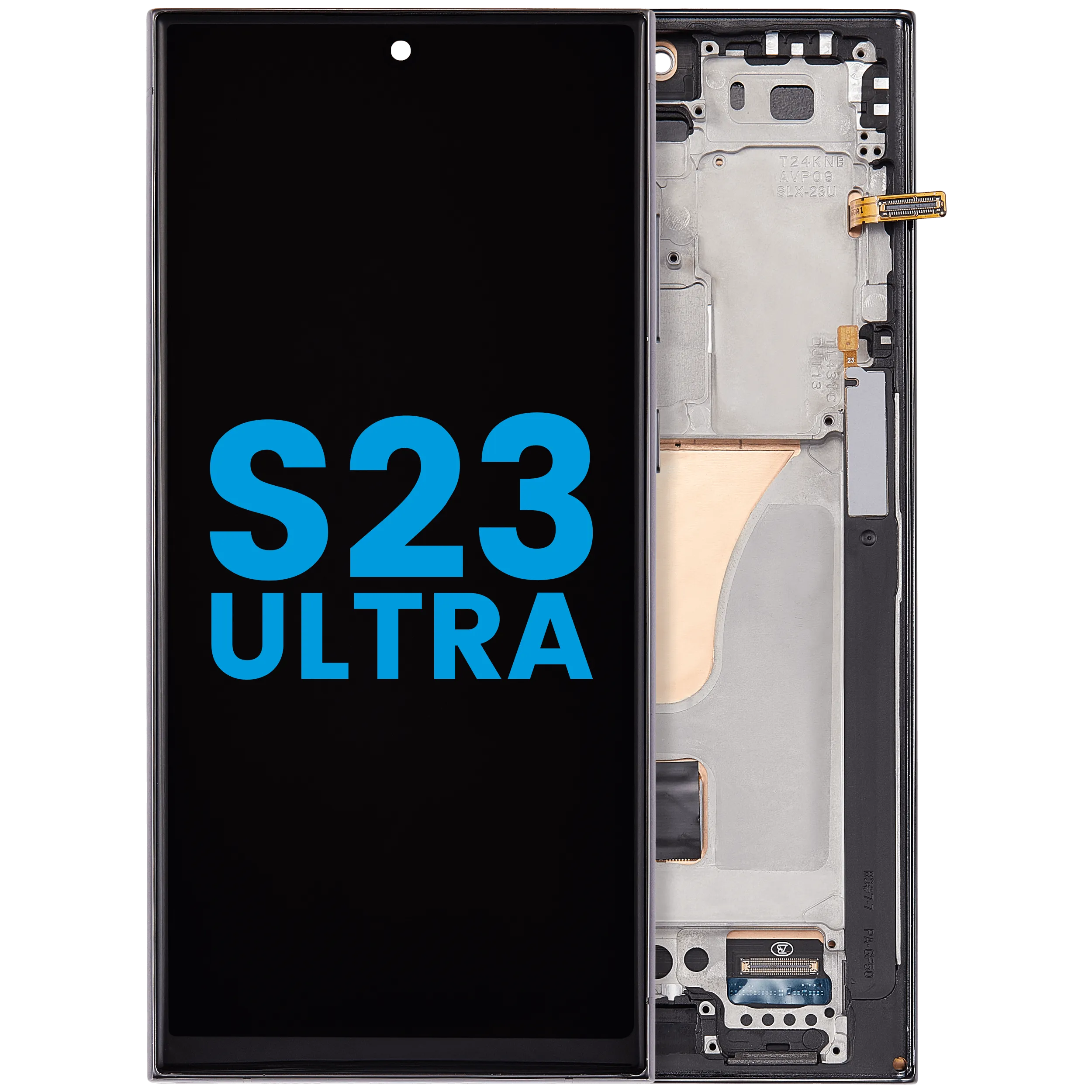 Display LCD con telaio (senza FingerPrint Sensor) per Samsung Galaxy S23 Ultra 5G (Compatibile · Incell)
