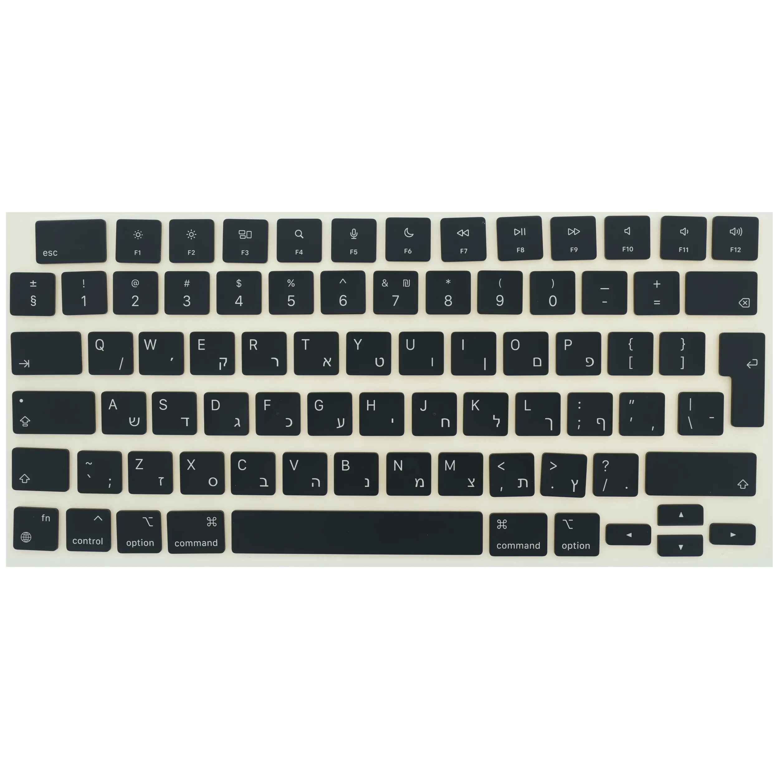 Tastenkappe Set (Hebrew) für MacBook Air 13" / Air 15" / Pro 14" / Pro 16" (2021 - 2026)