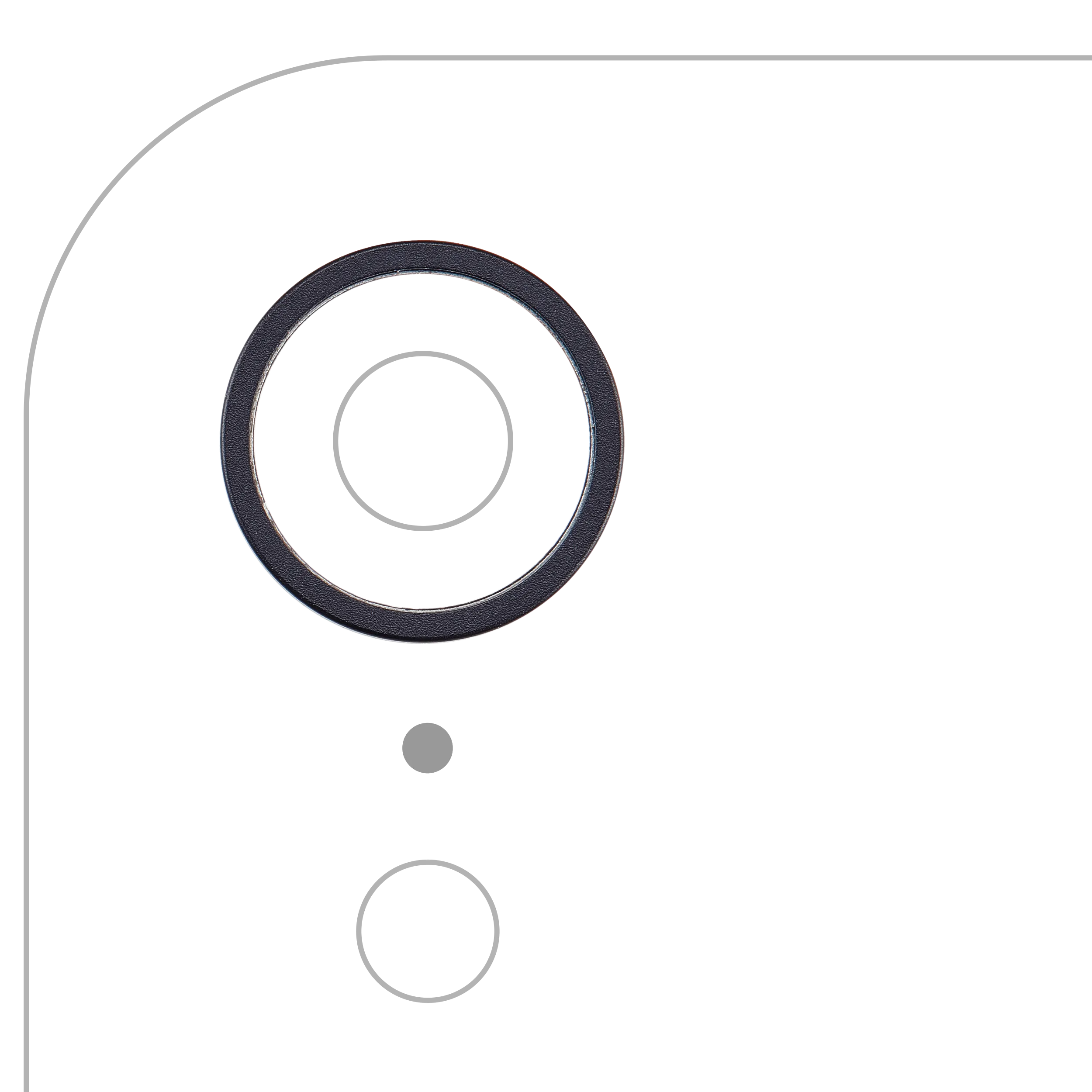 Anneau de la caméra arrière (seul) pour iPhone XR