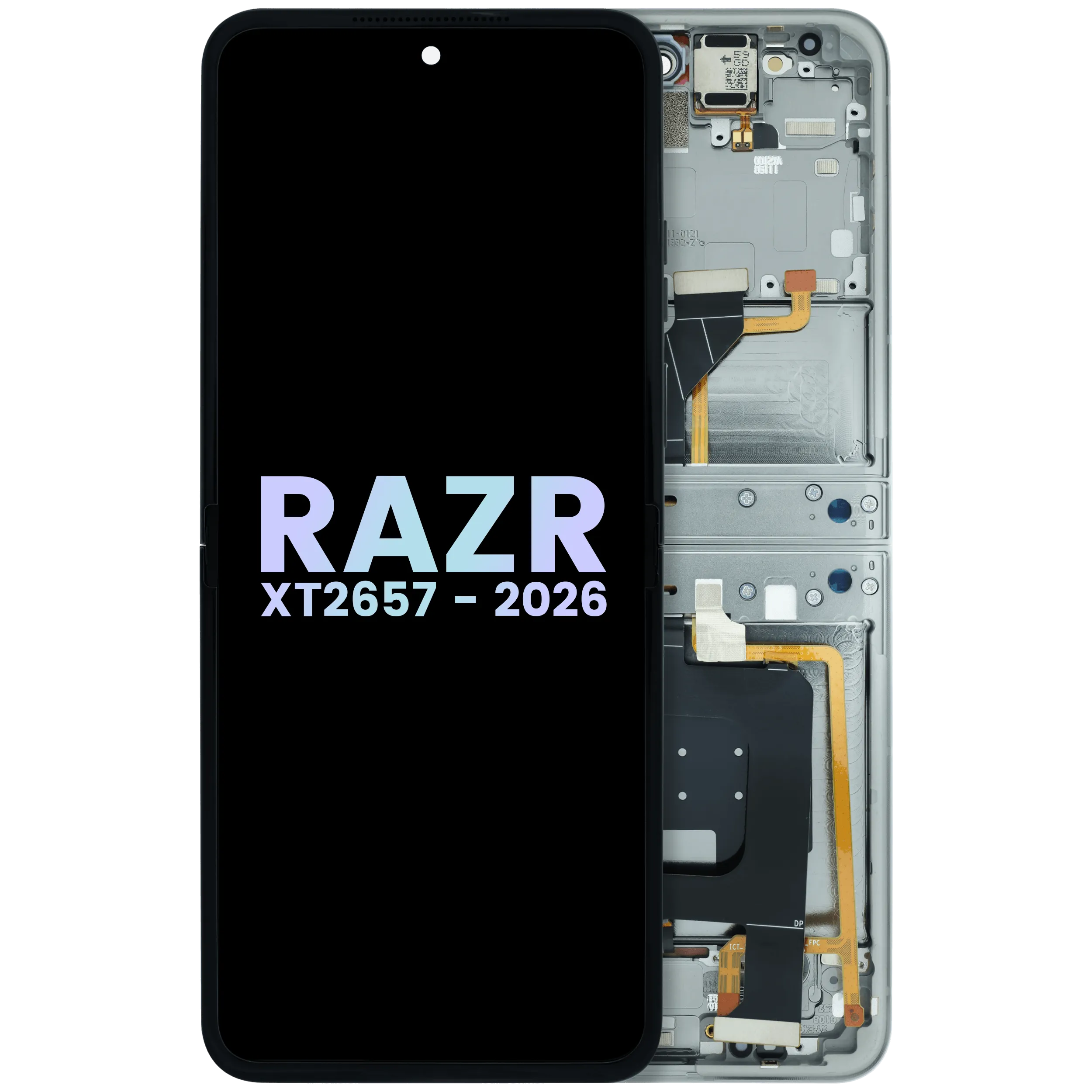 OLED Display komplett für Motorola Razr (XT2657 / 2026) (Original OEM) (Hematite)