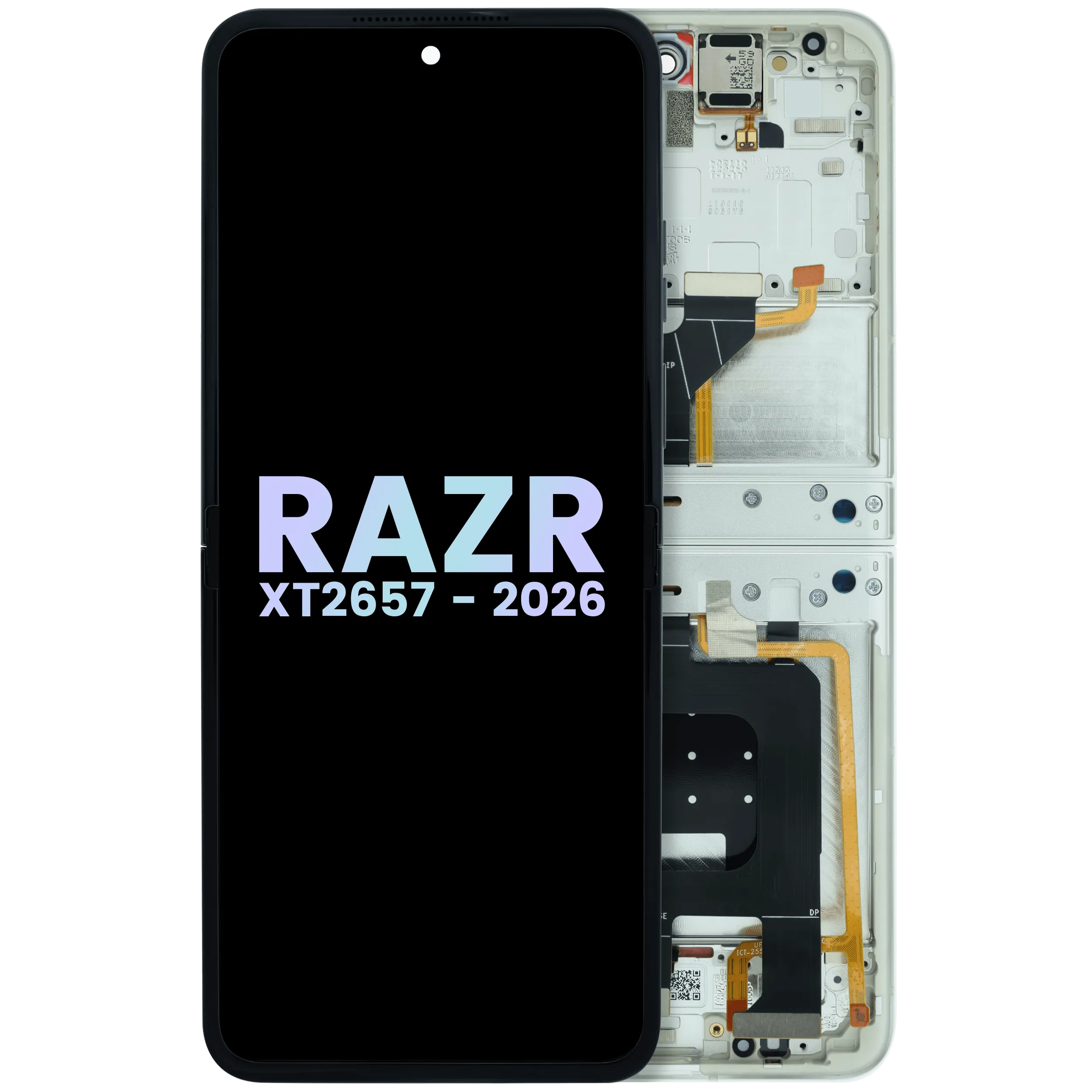 OLED Pantalla completa para Motorola Razr (XT2657 / 2026) (Original OEM) (Bright Blanco)