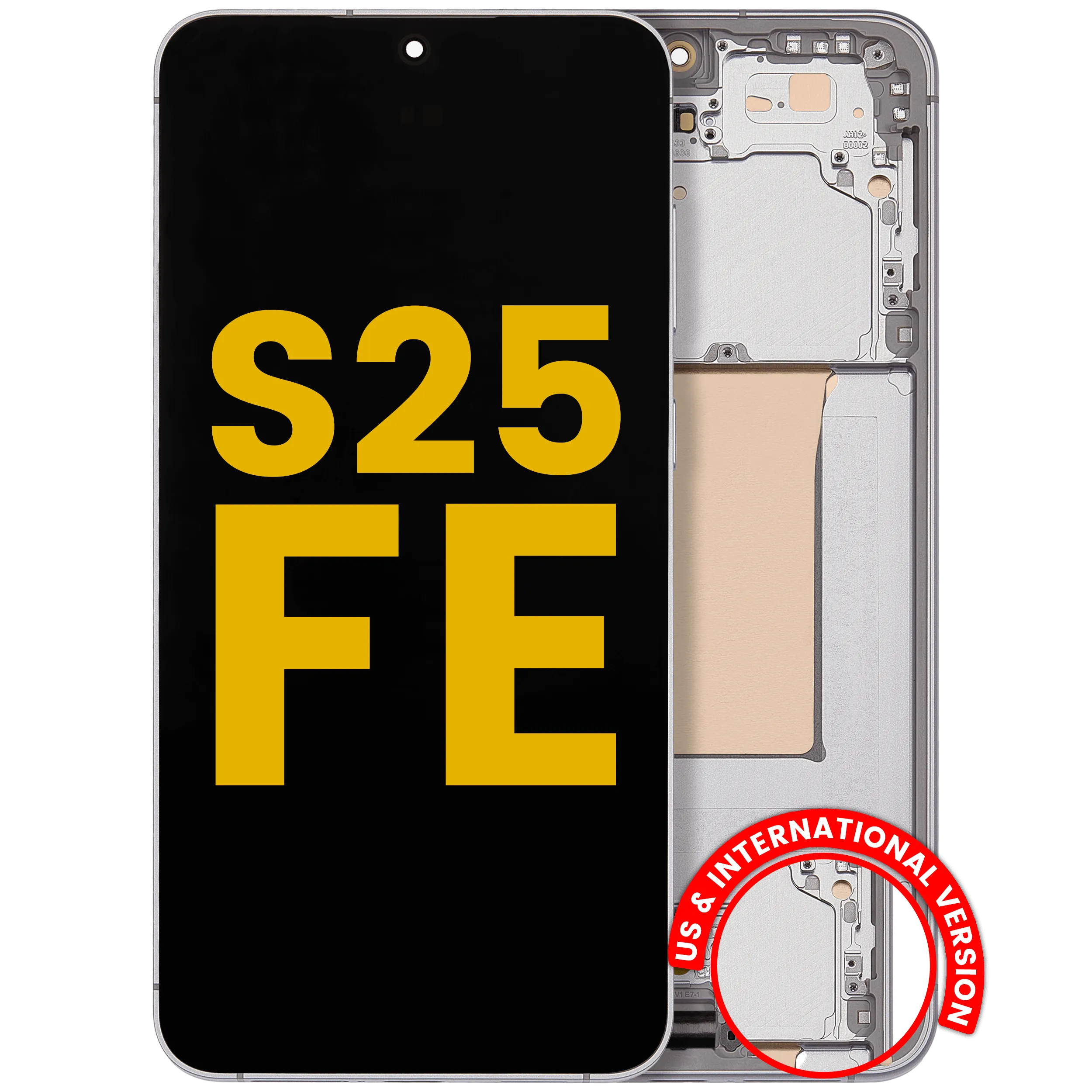 Wyświetlacz OLED z ramką do Samsung Galaxy S25 FE 5G (wersja USA i międzynarodowa) (Po regeneracji)
