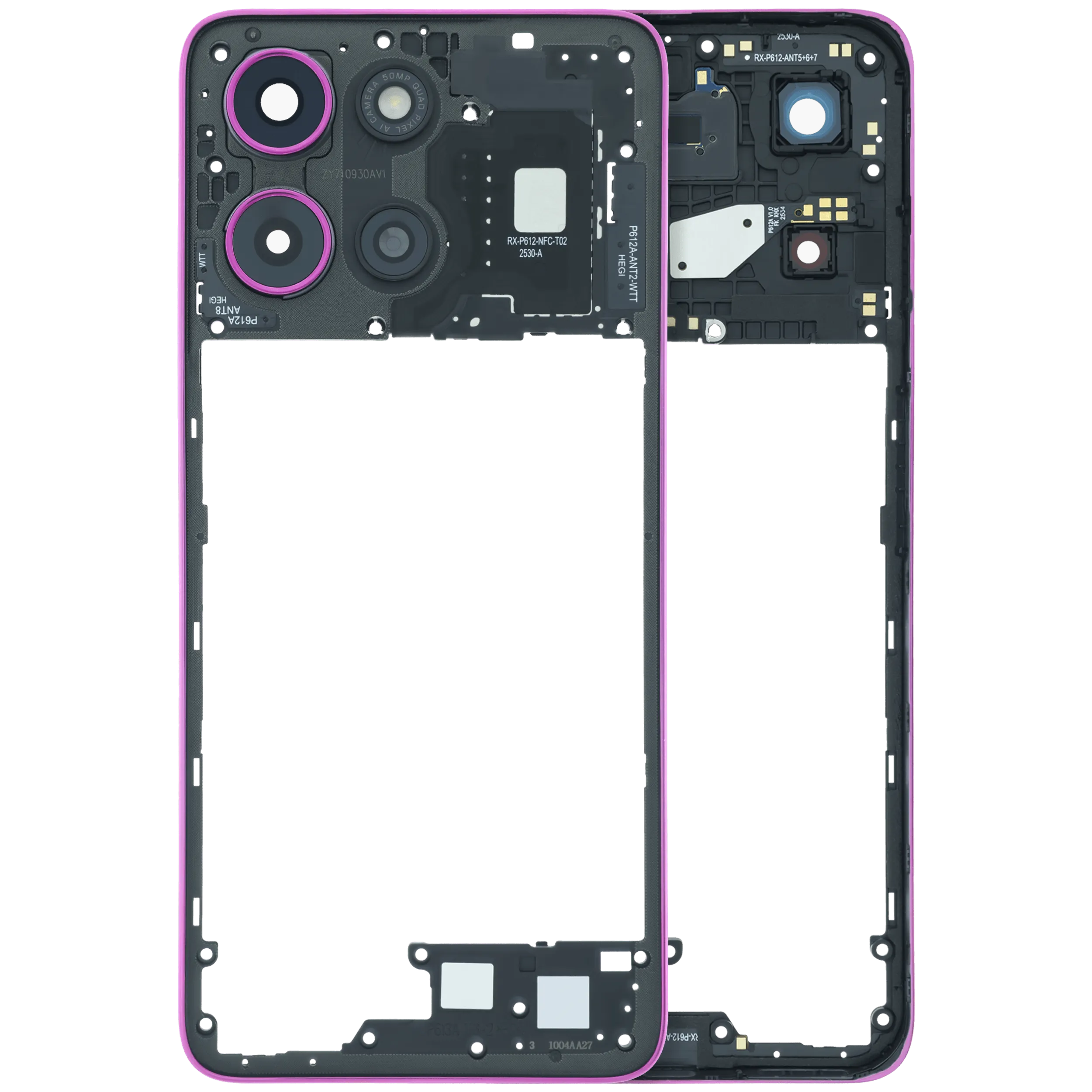 Middle Rahmen für Motorola Moto G (XT2613 / 2026) (Original OEM) (Cattleya Orchid)