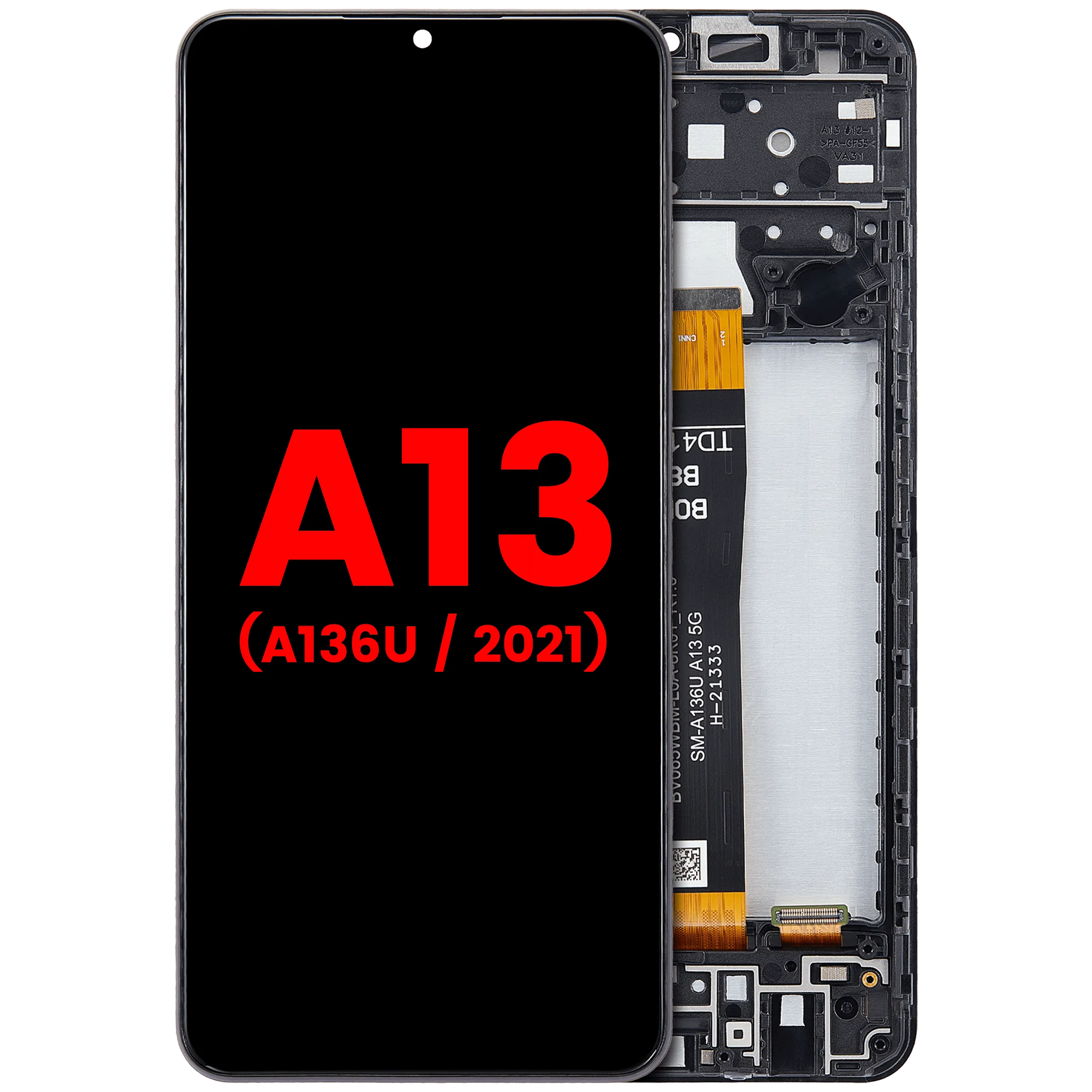 Pantalla LCD con marco para Samsung Galaxy A13 5G (A136U / 2021) (Compatible Plus)