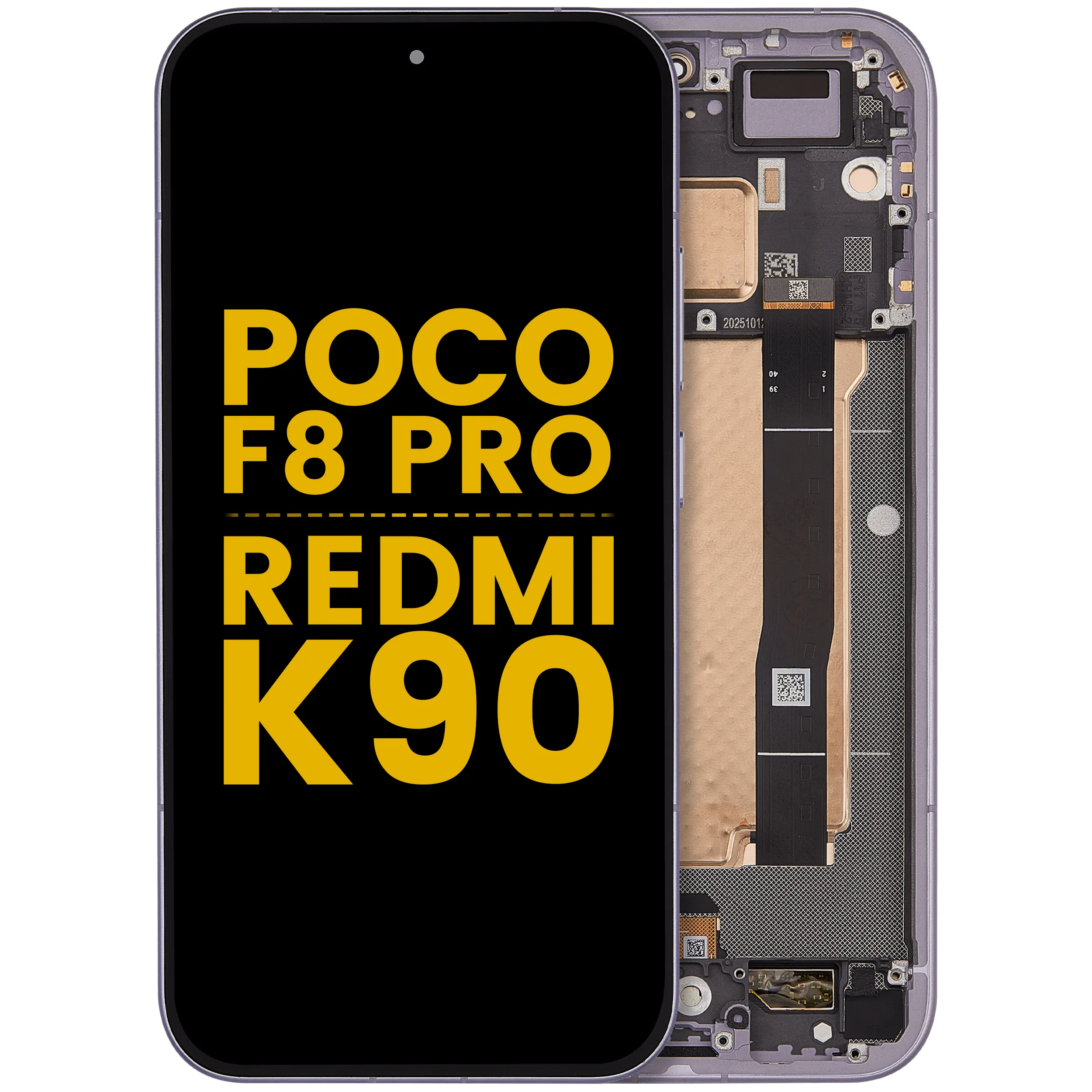 Écran OLED avec cadre pour Poco F8 Pro / Redmi K90 (Reconditionné)