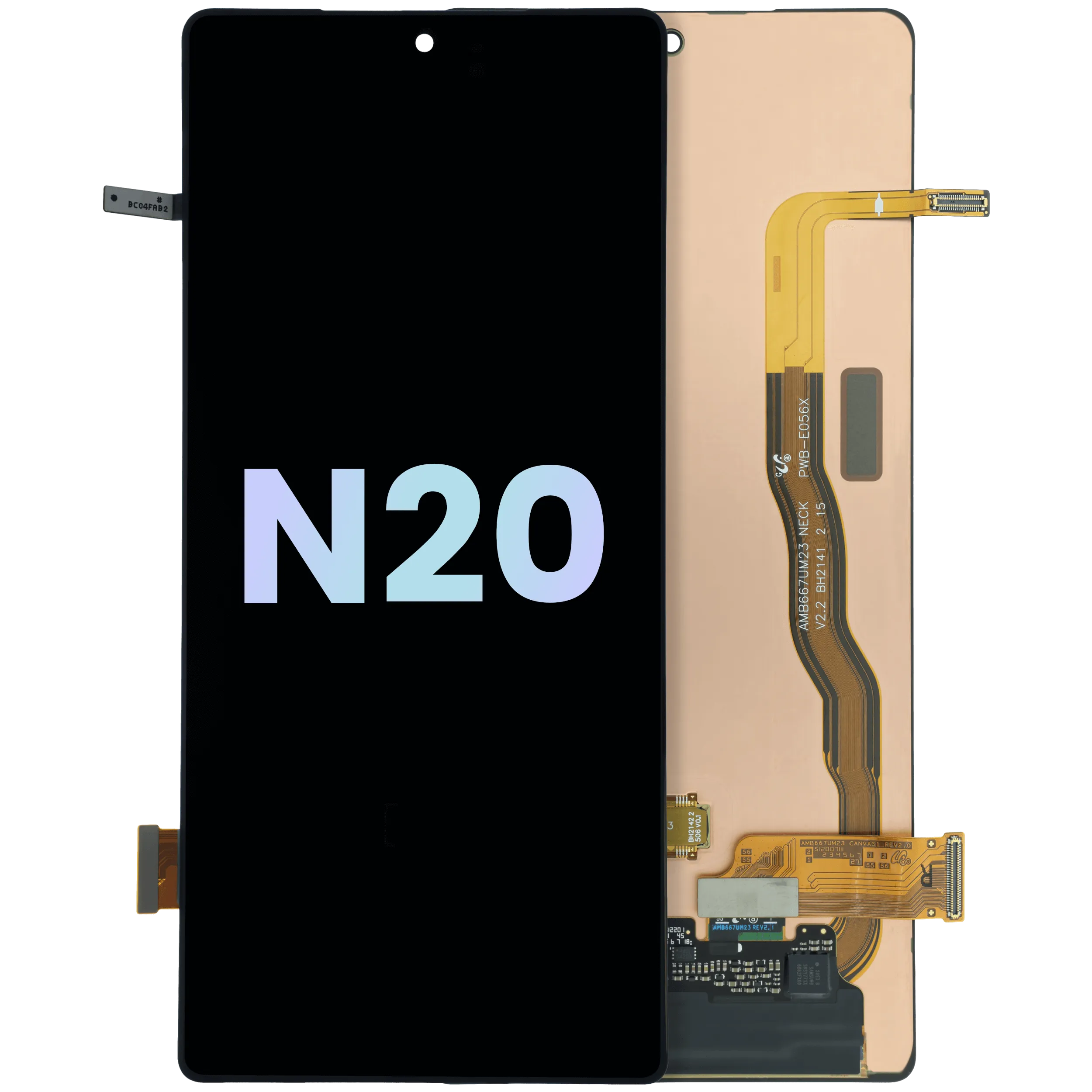 Écran OLED sans cadre pour Samsung Galaxy Note 20 (Original Service Pack)