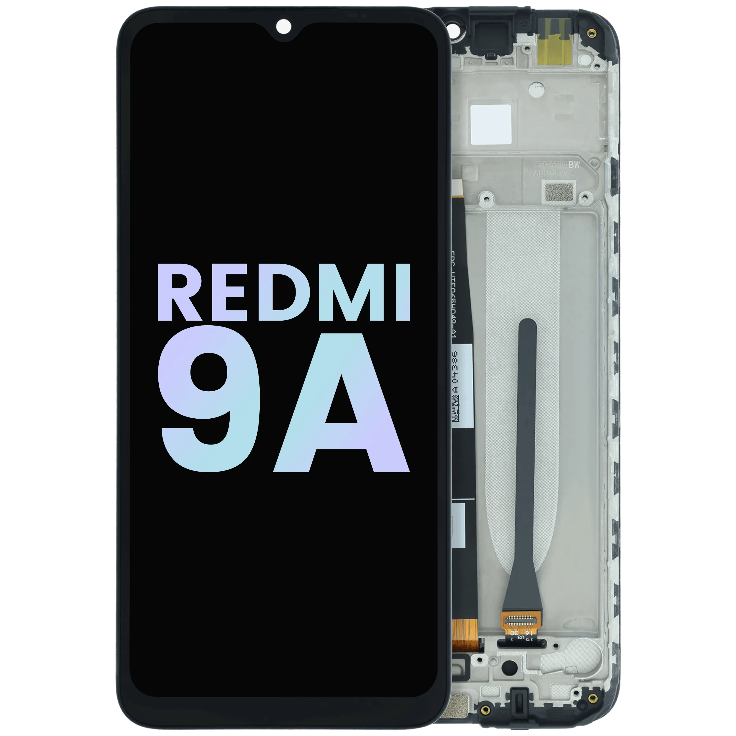 OLED-Display mit Rahmen für Xiaomi Redmi 9A (Original)