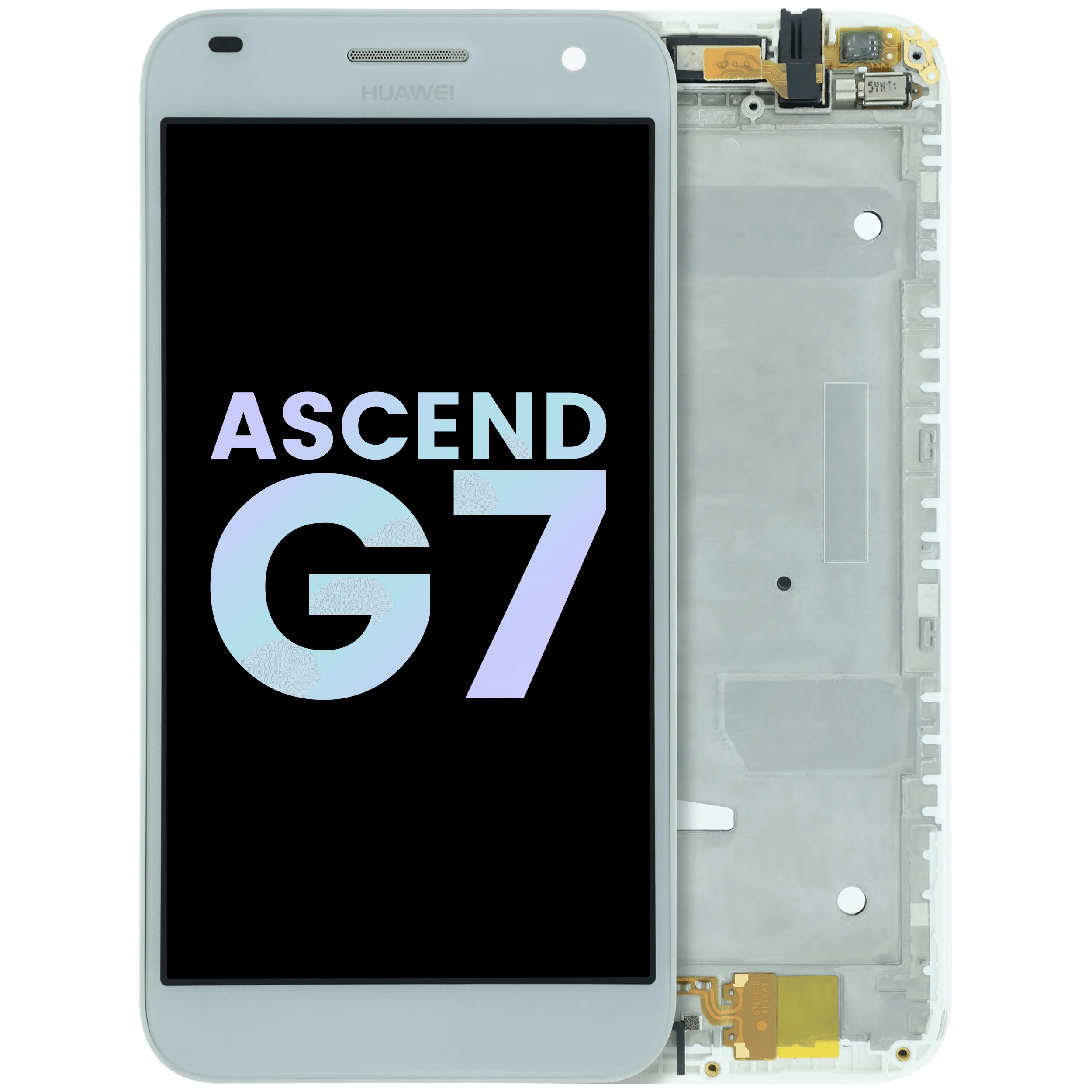 LCD-Display mit Rahmen für Huawei Ascend G7 G7-L01 (Original von Huawei)