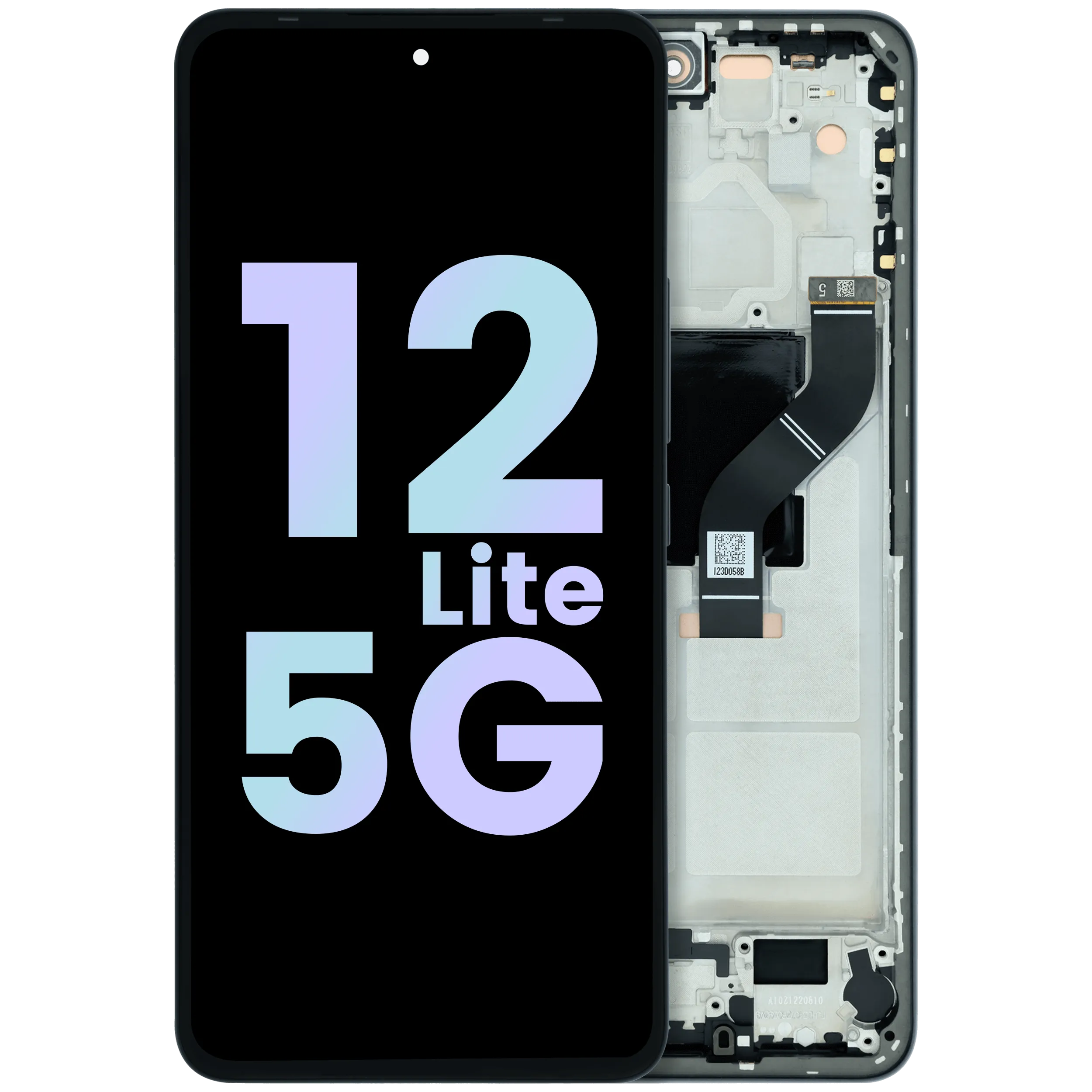 OLED-Display mit Rahmen für Xiaomi 12 Lite 5G (Original)