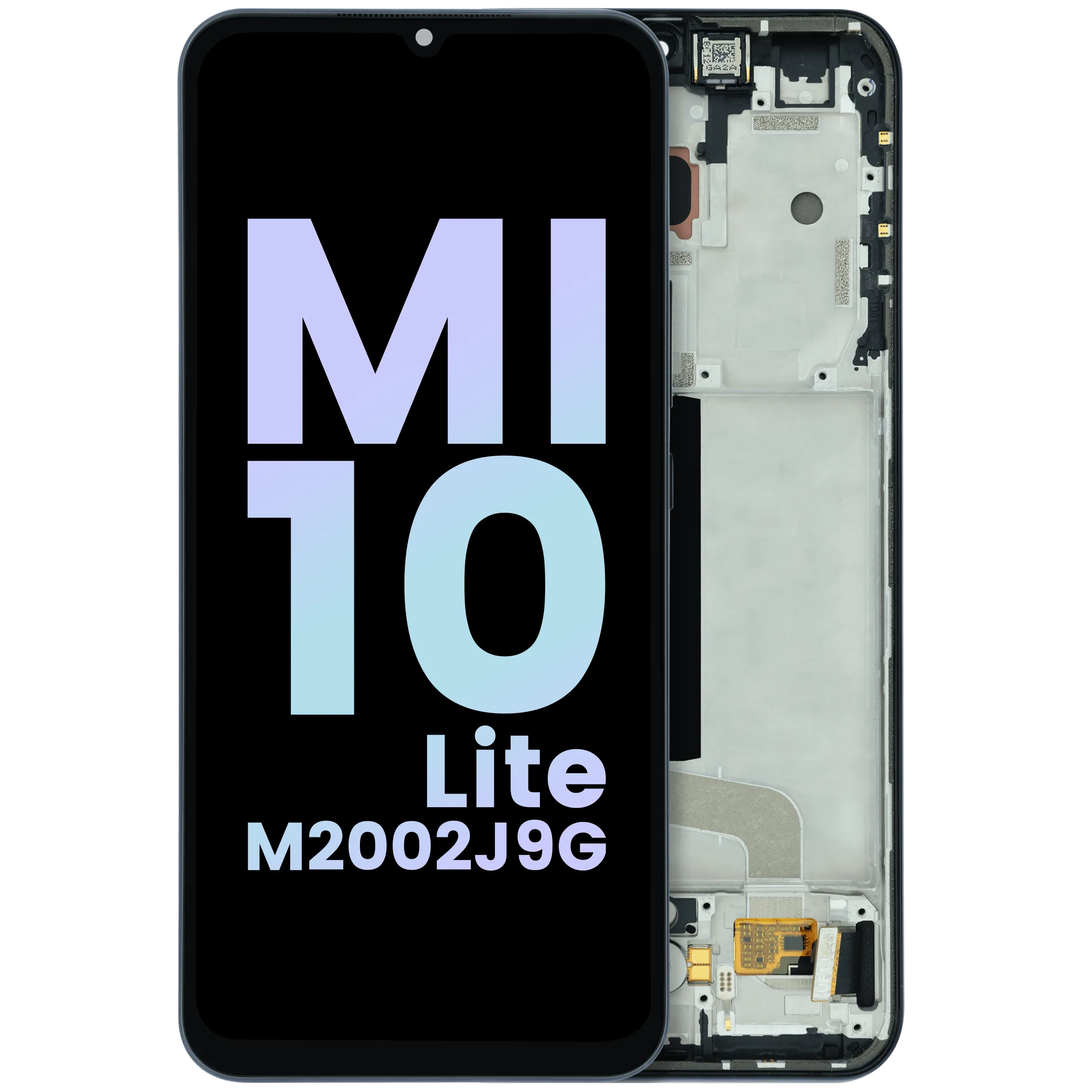 OLED-Display mit Rahmen für Xiaomi Mi 10 Lite M2002J9G (Original)