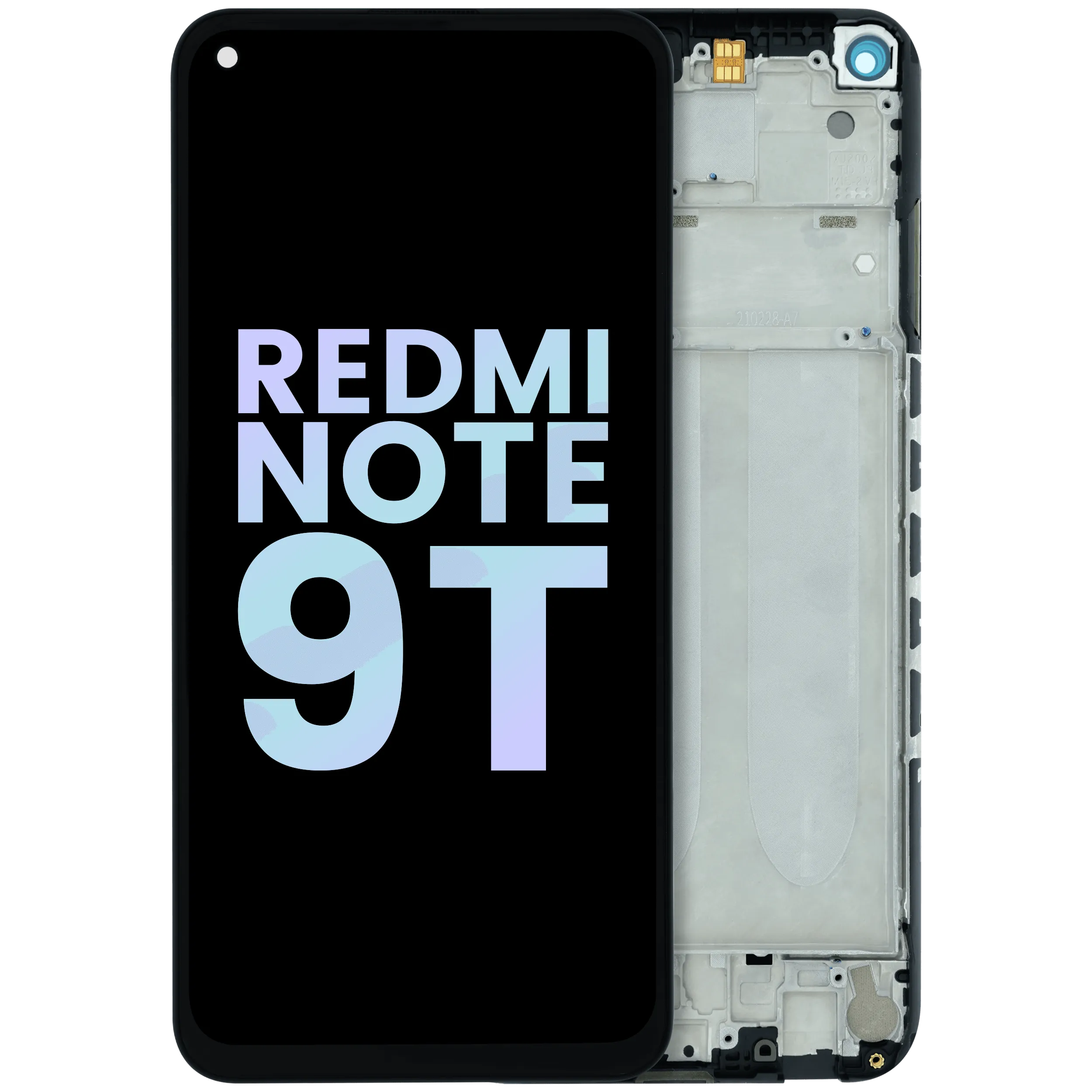 LCD-Display mit Rahmen für Xiaomi Redmi Note 9T (Original) (Alle Farben)