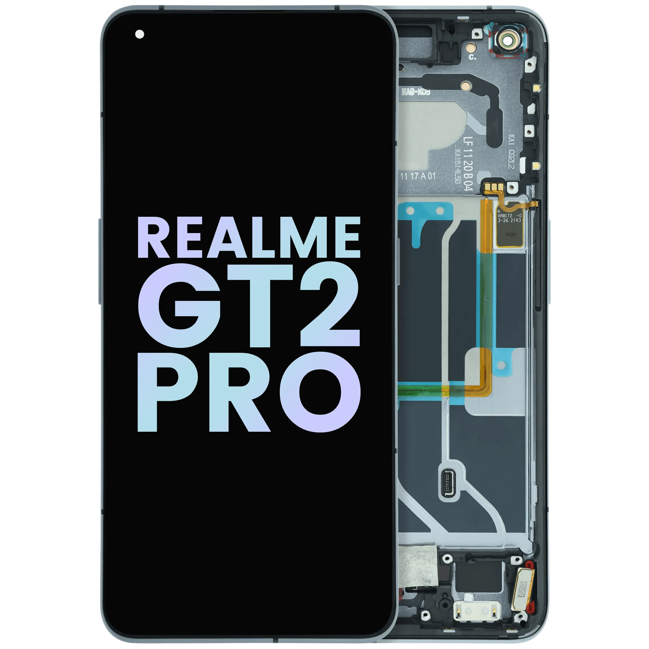 OLED-Display mit Rahmen für Realme GT2 Pro (Original)