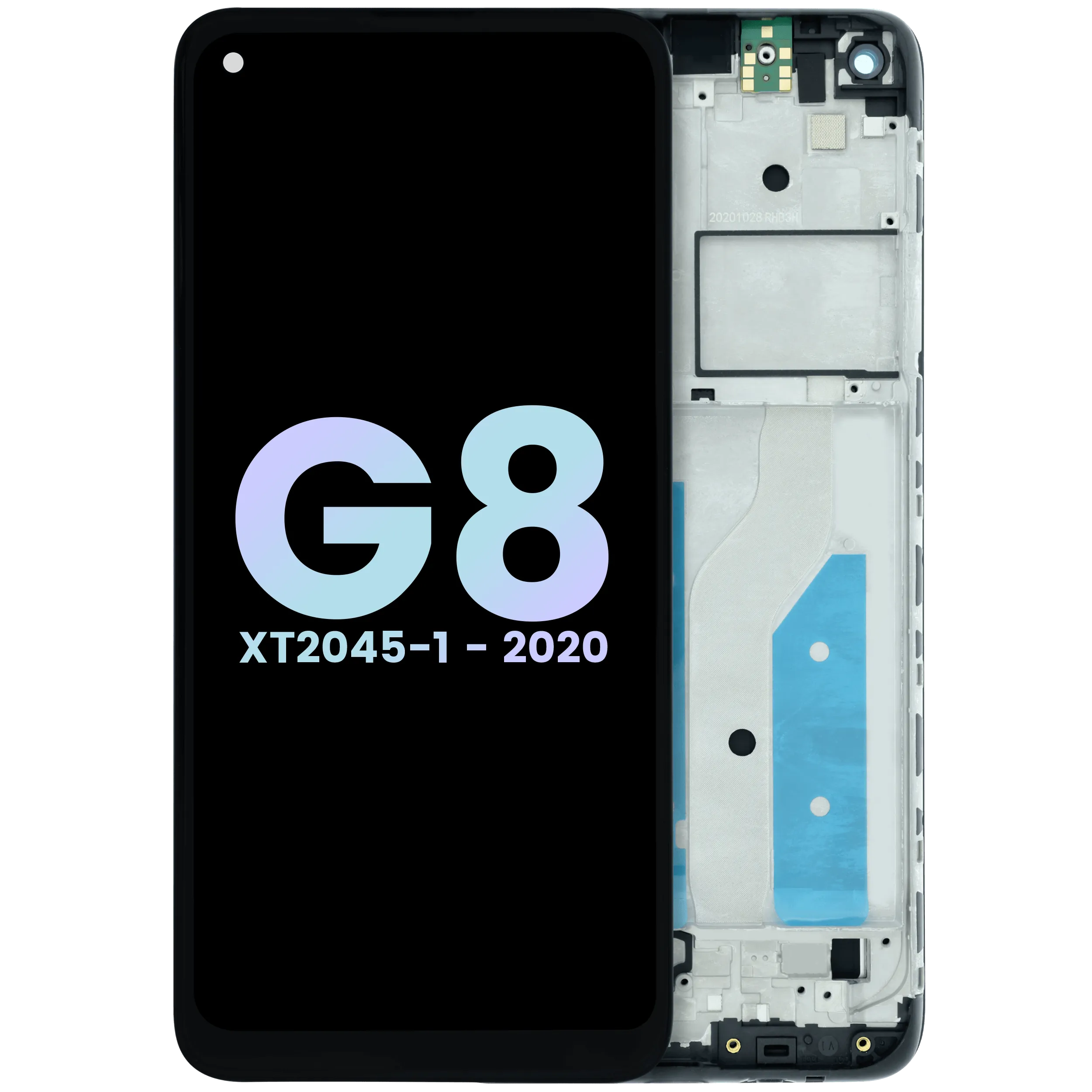 Écran LCD avec cadre pour Motorola Moto G8 XT2045 (Original OEM) (Toutes les couleurs)