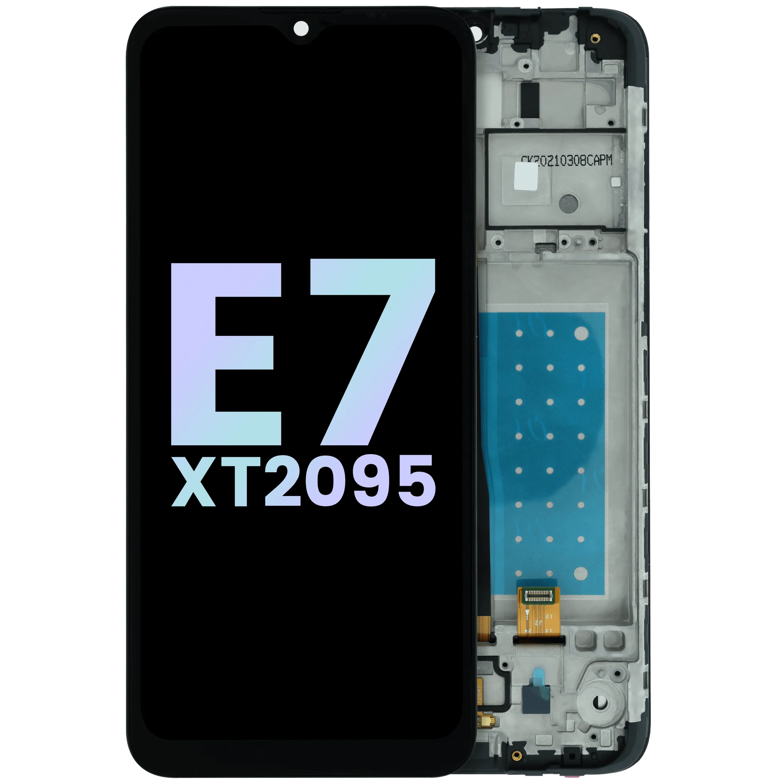 Écran LCD avec cadre pour Motorola Moto E7 XT2095 (Original OEM)