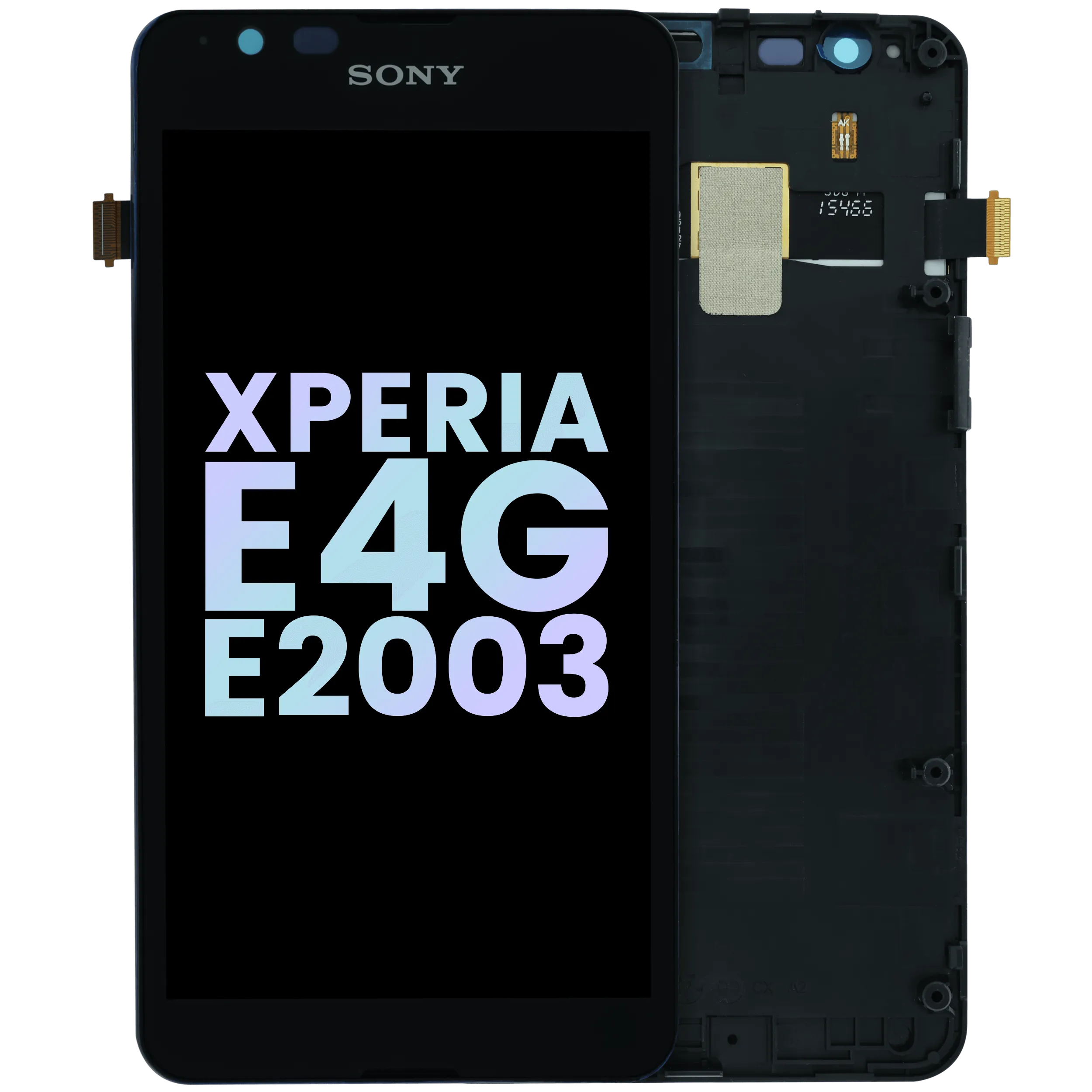 LCD-Display mit Rahmen für Sony Xperia E4g E2003 (Original)