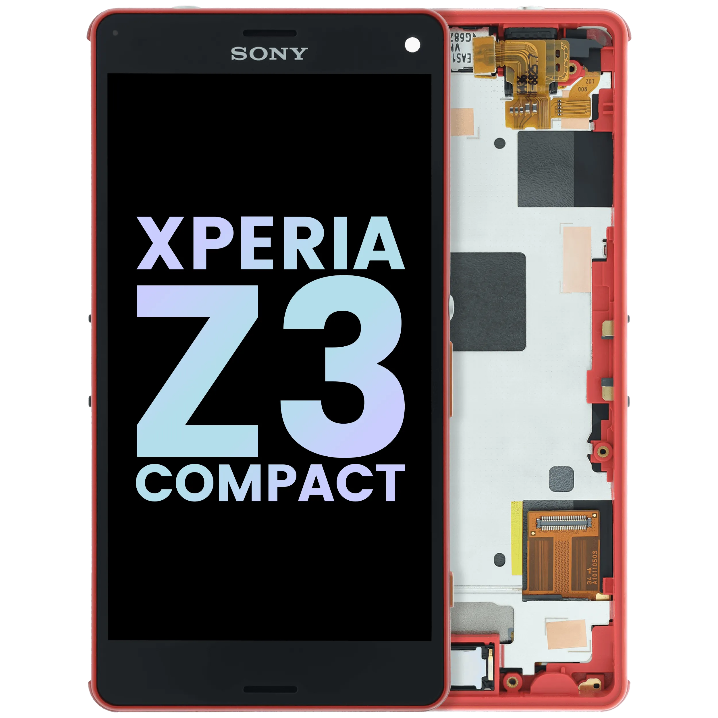 LCD-Display mit Rahmen für Sony Xperia Z3 Compact D5803 (Original)