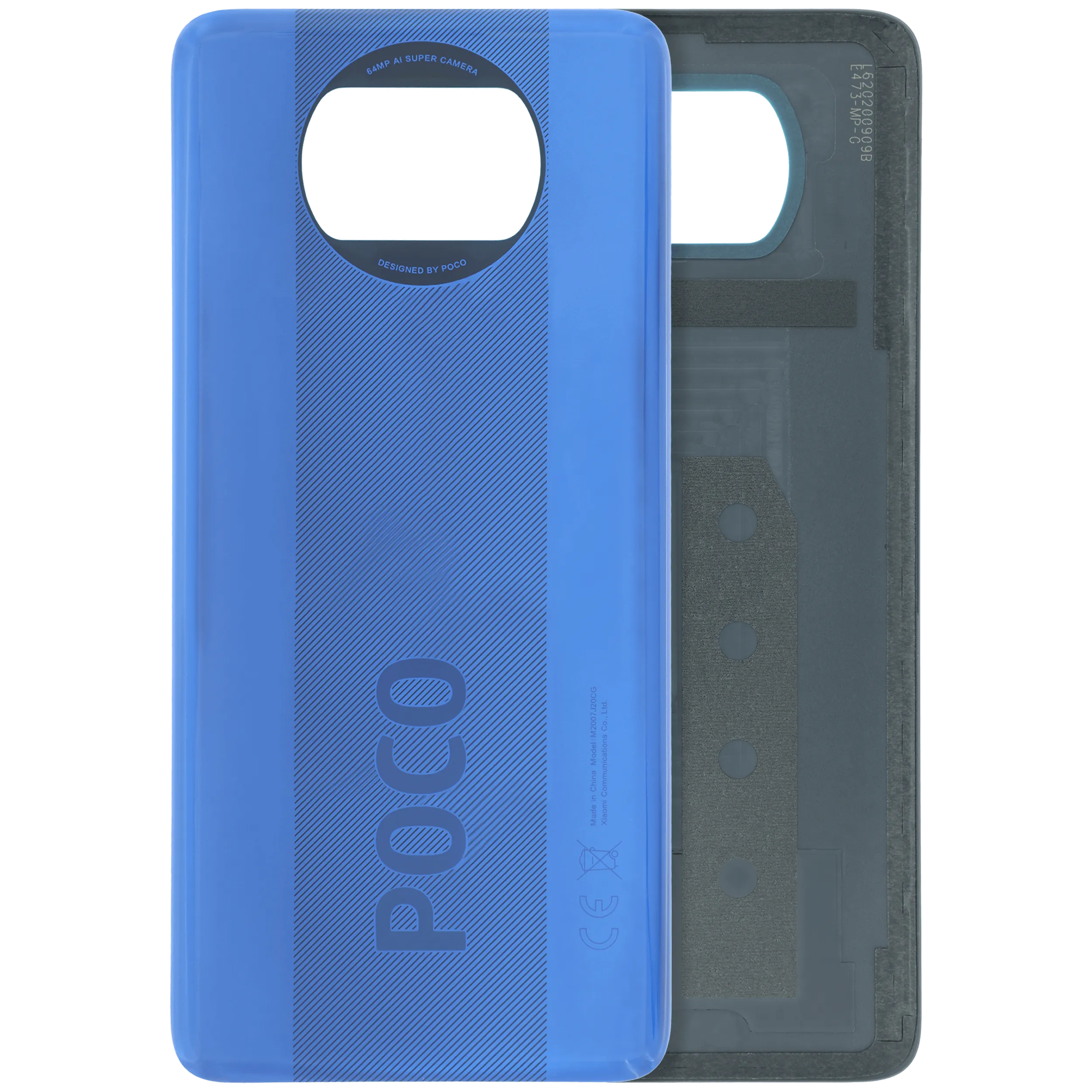 Vitre arrière sans Lentille caméra pour Xiaomi Poco X3 (Original)