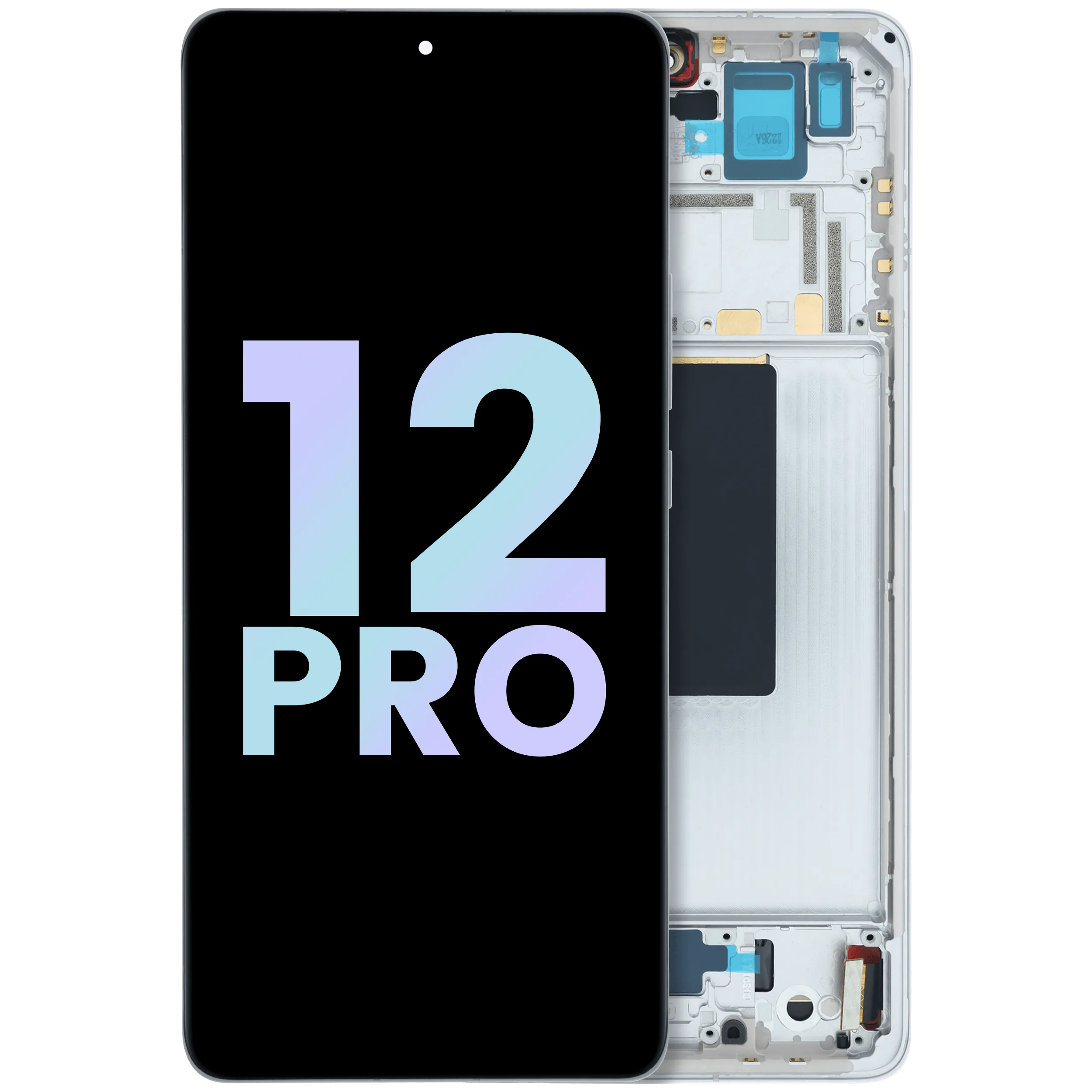 Pantalla OLED con marco para Xiaomi 12 Pro (Original) (Violeta Dorado)