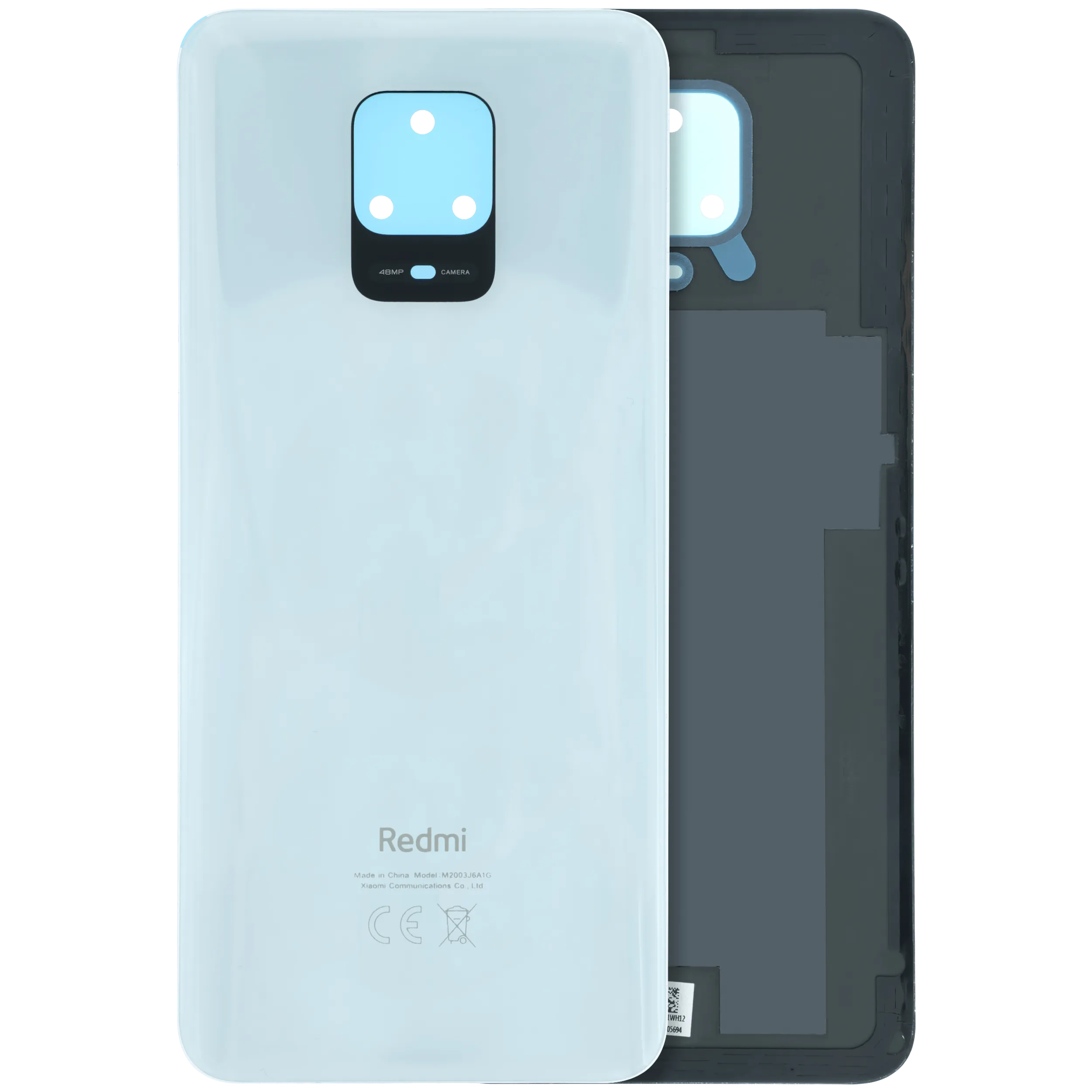 Tapa trasera de cristal sin Lente de cámara para Xiaomi Redmi Note 9s (Original)