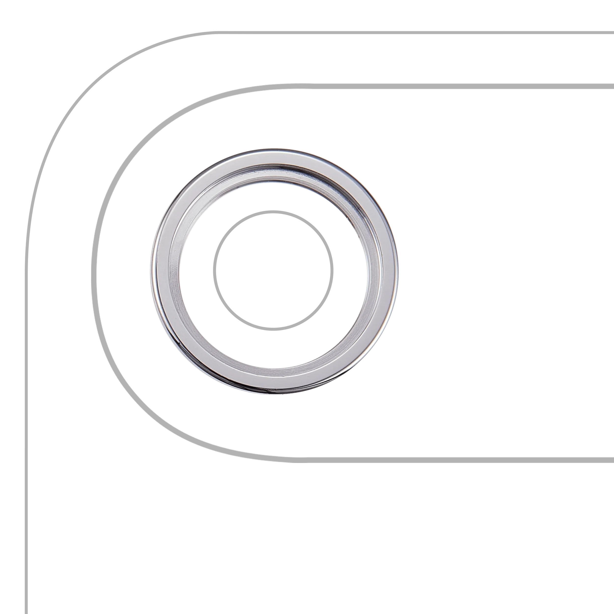 Anneau de la caméra arrière (seul) pour iPhone Air (Cloud Blanc) (lot de 10)