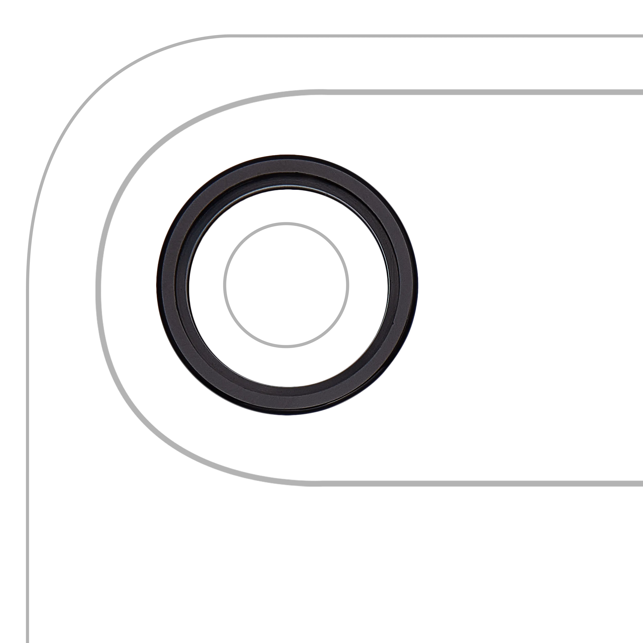 Aro embellecedor de la cámara trasera (solo) para iPhone Air (Negro espacial) (pack de 10)
