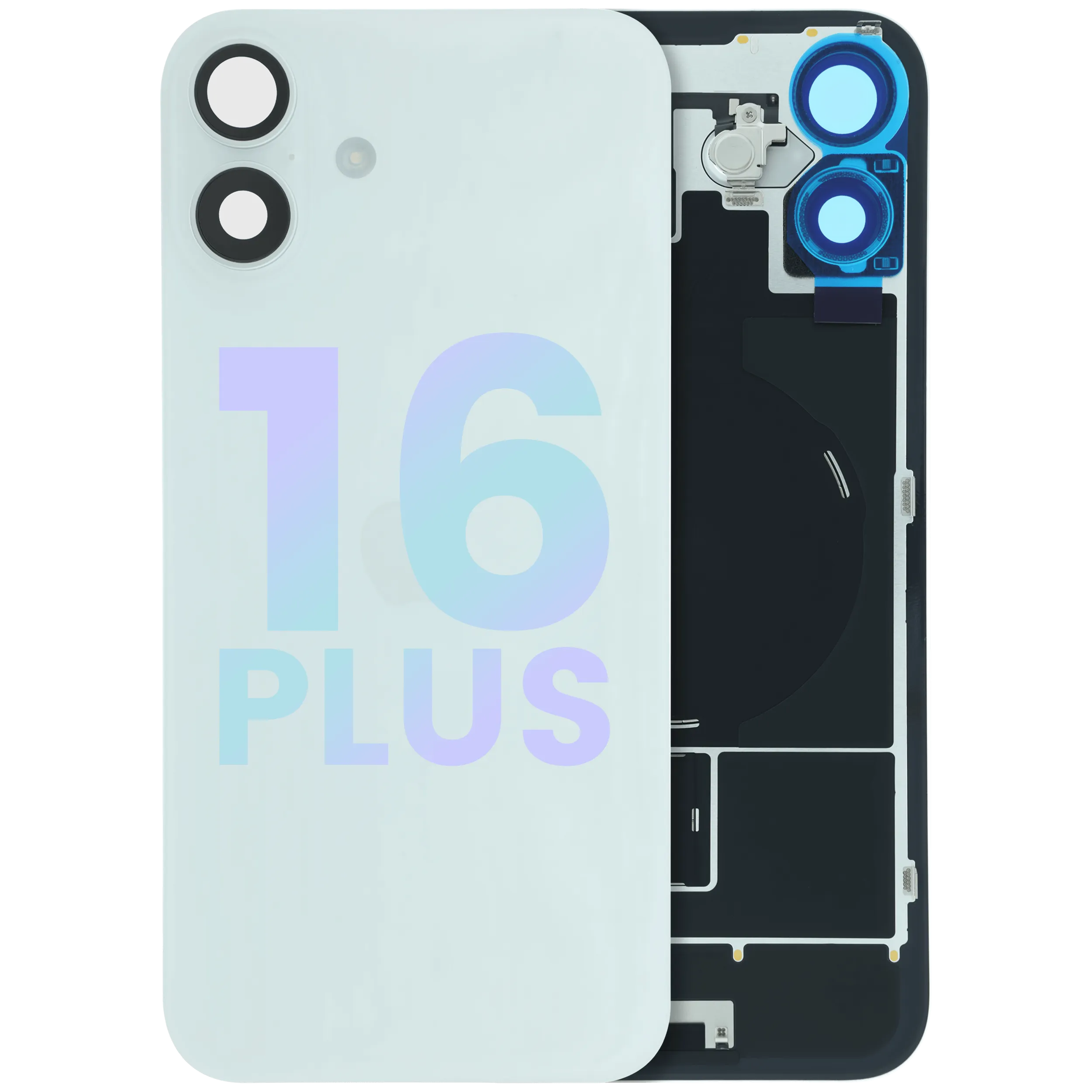 Rückseitenglas mit MagSafe-Magnet und NFC für iPhone 16 Plus (Original Service Pack)