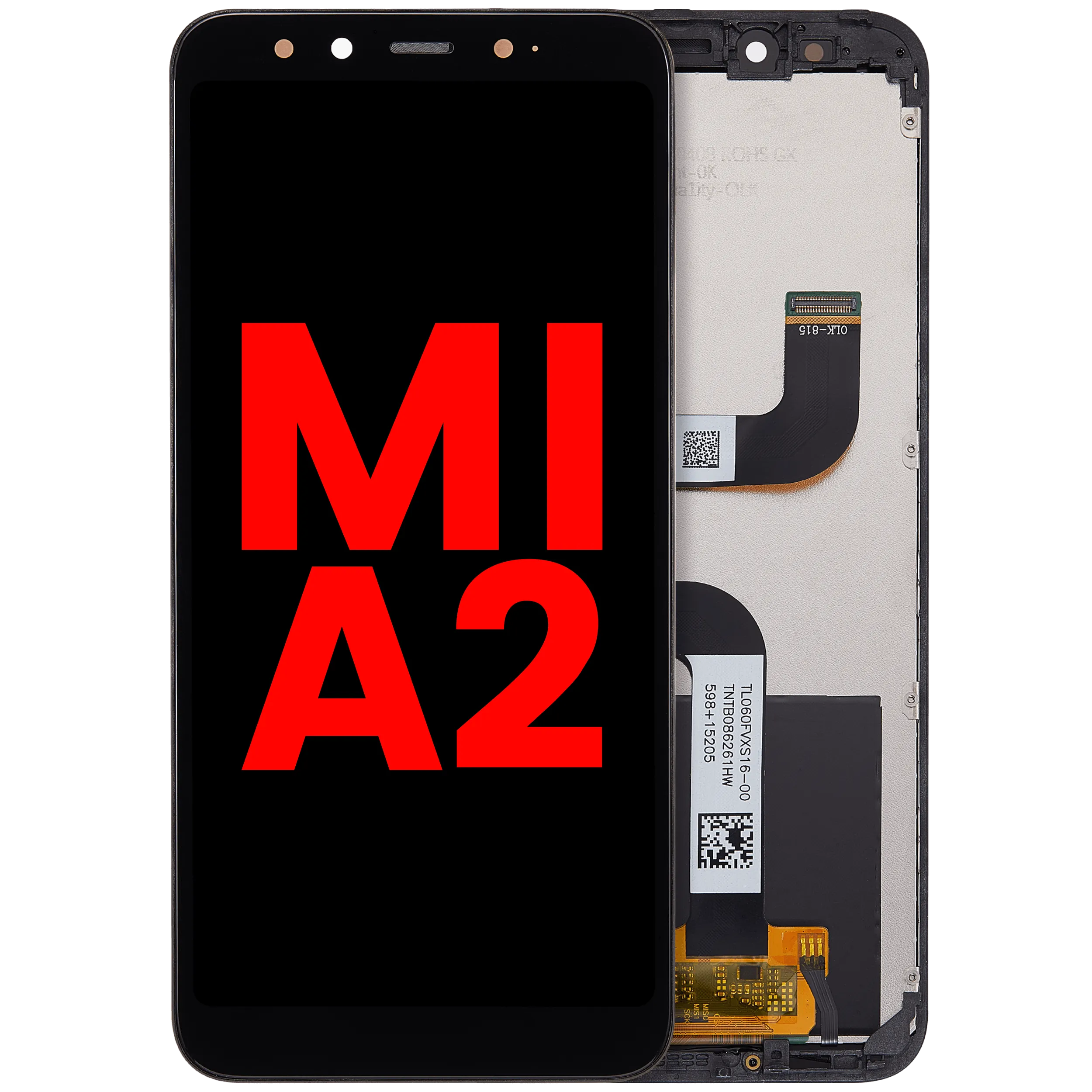 Écran LCD avec cadre pour Xiaomi Mi A2 (Compatible Plus)