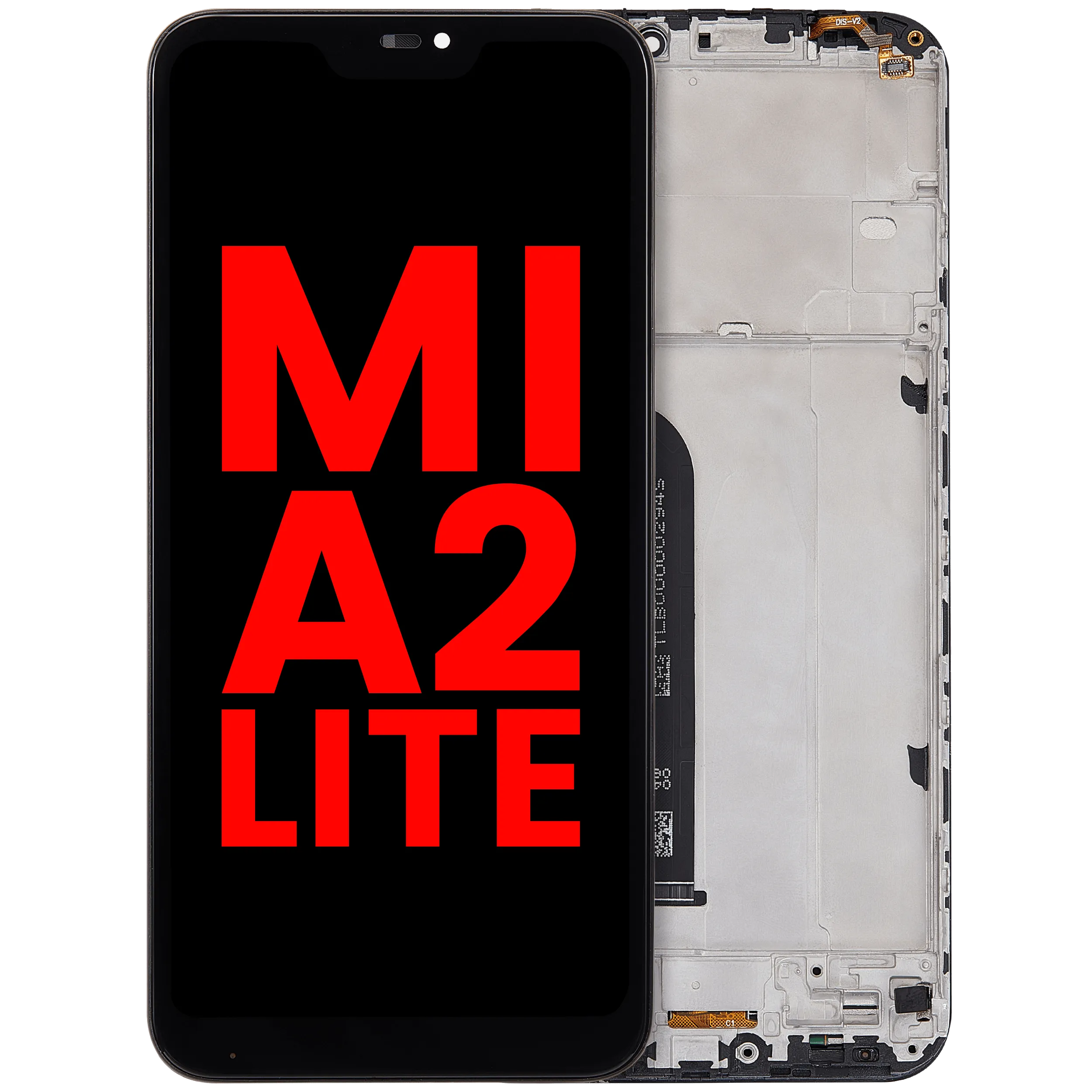 LCD-Display mit Rahmen für Xiaomi Mi A2 Lite (Kompatibel Plus)