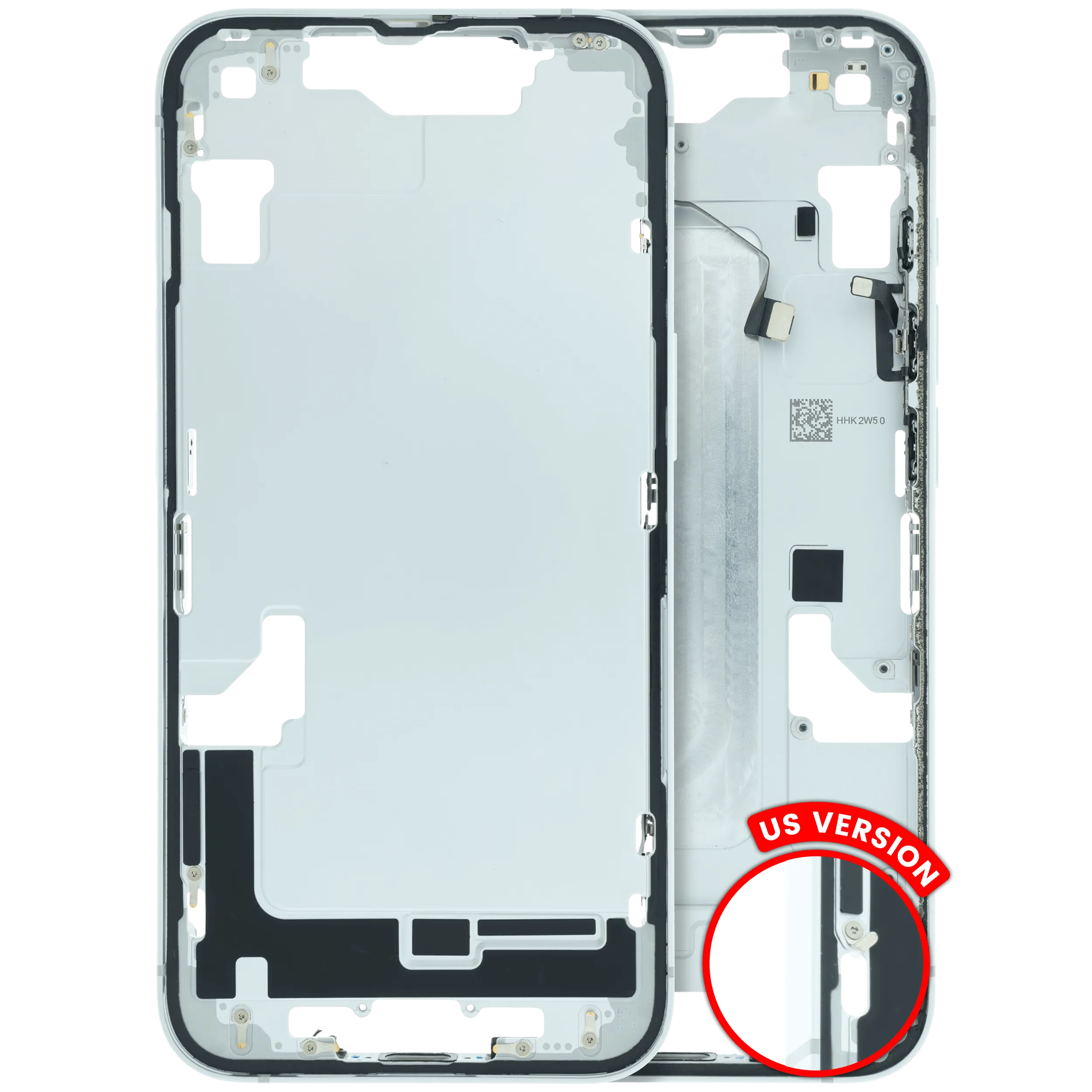 Châssis central avec petites pièces pour iPhone 16e / 17e (version US) (Original d'occasion · grade B)