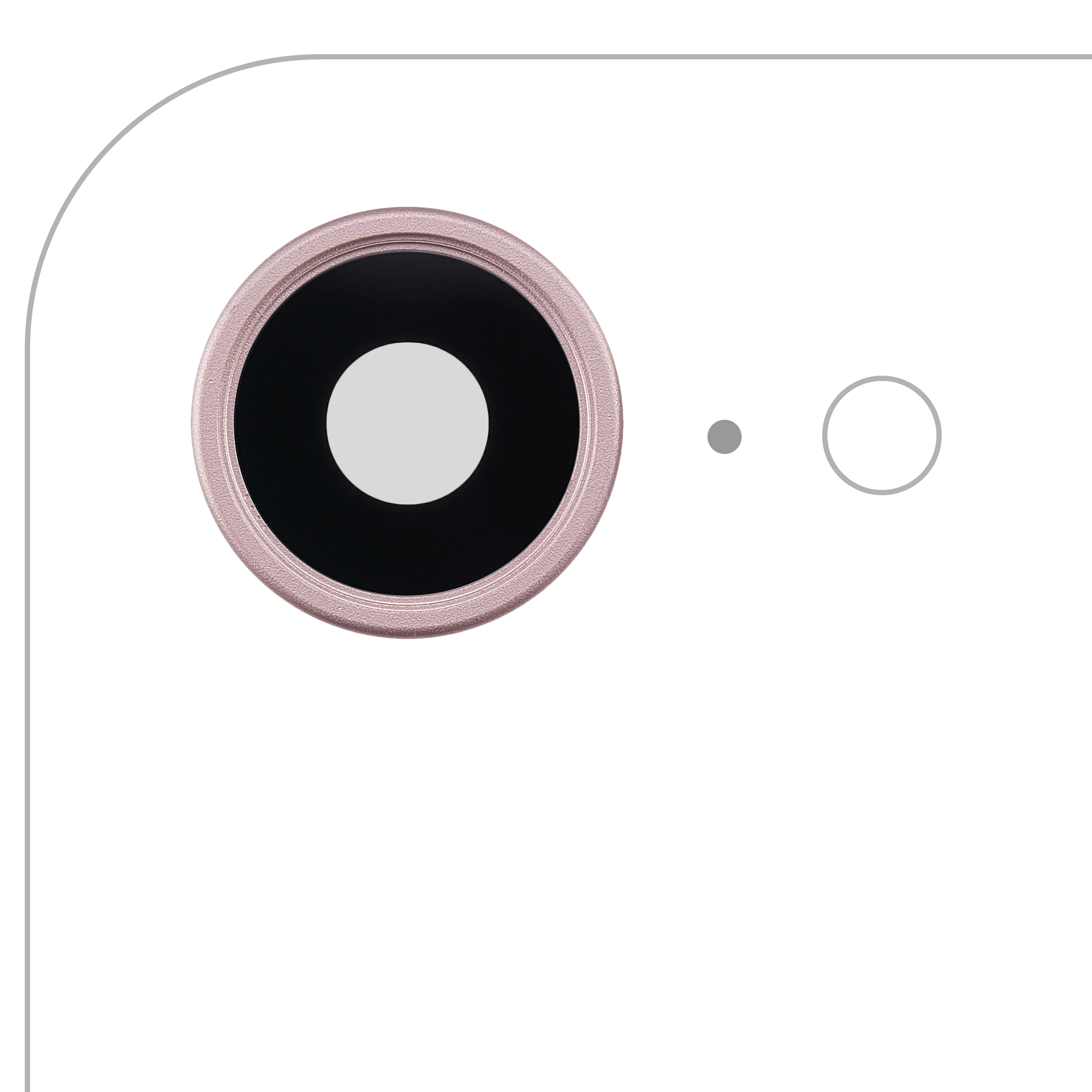 Lentille caméra arrière avec support et anneau pour iPhone 17e (Premium)