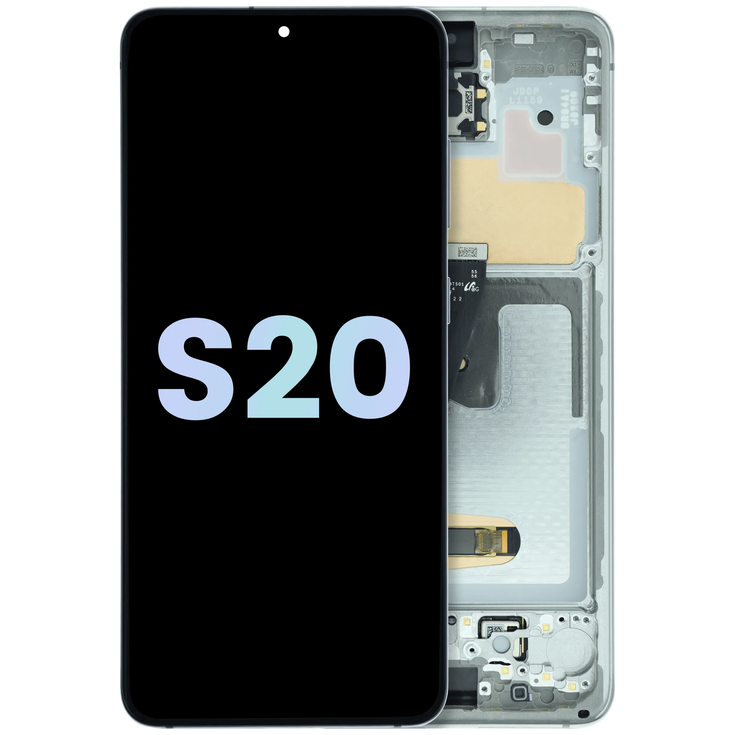 OLED-Display mit Rahmen für Samsung Galaxy S20 (Original Service Pack)