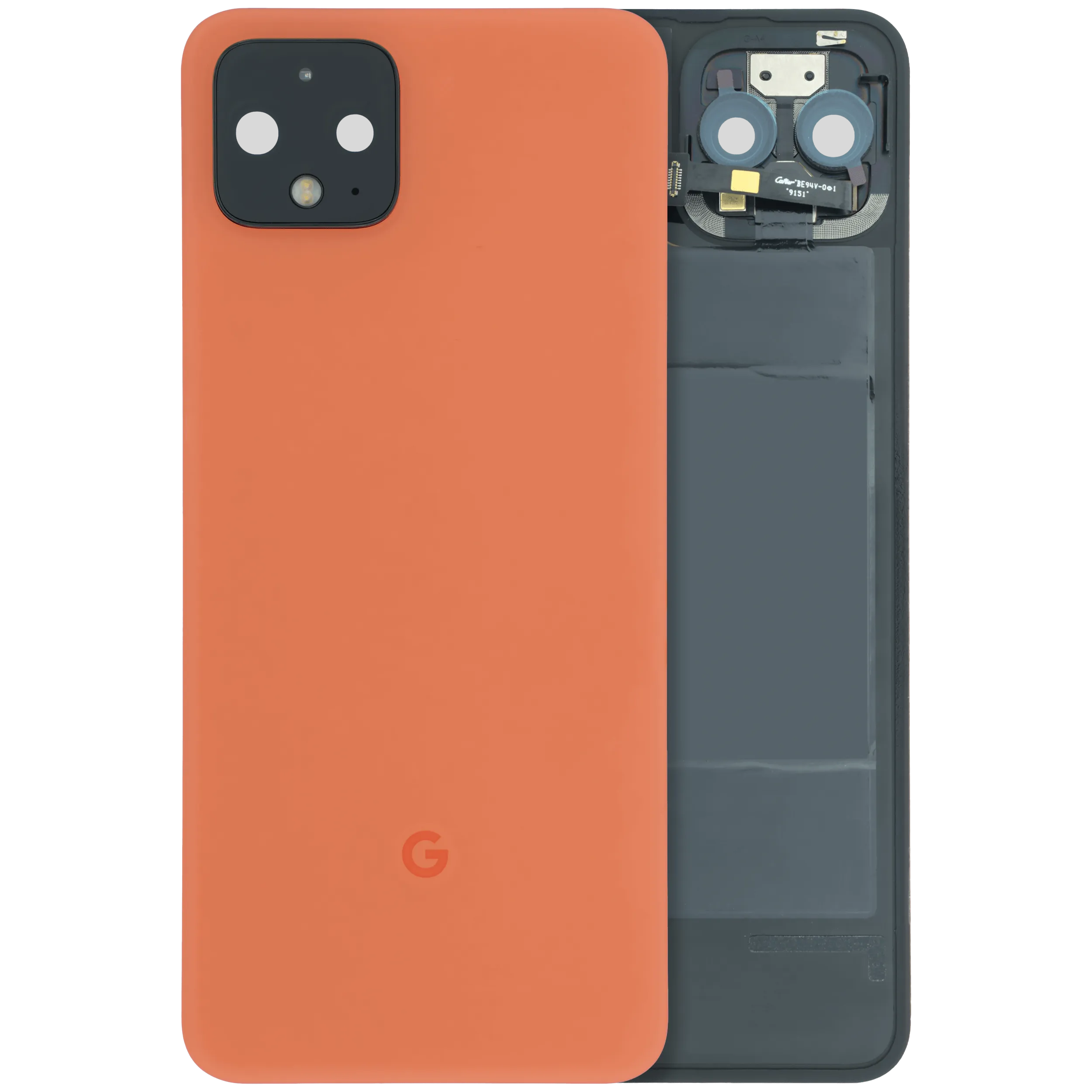 Rückseitenglas für Google Pixel 4 (Original OEM) (Oh So Orange)