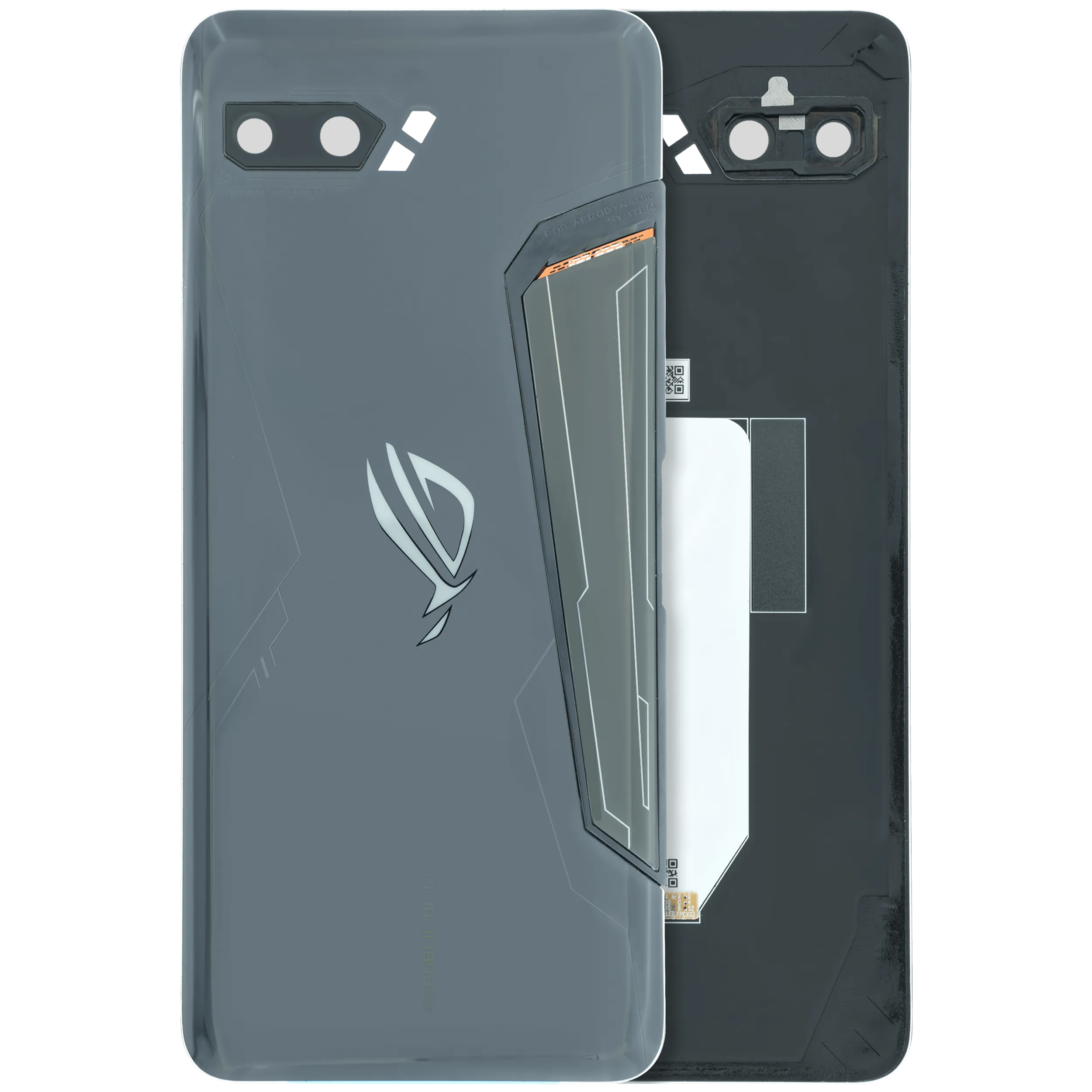 Rückseitenglas für Asus ROG Phone II (Original OEM) (Matte Schwarz)