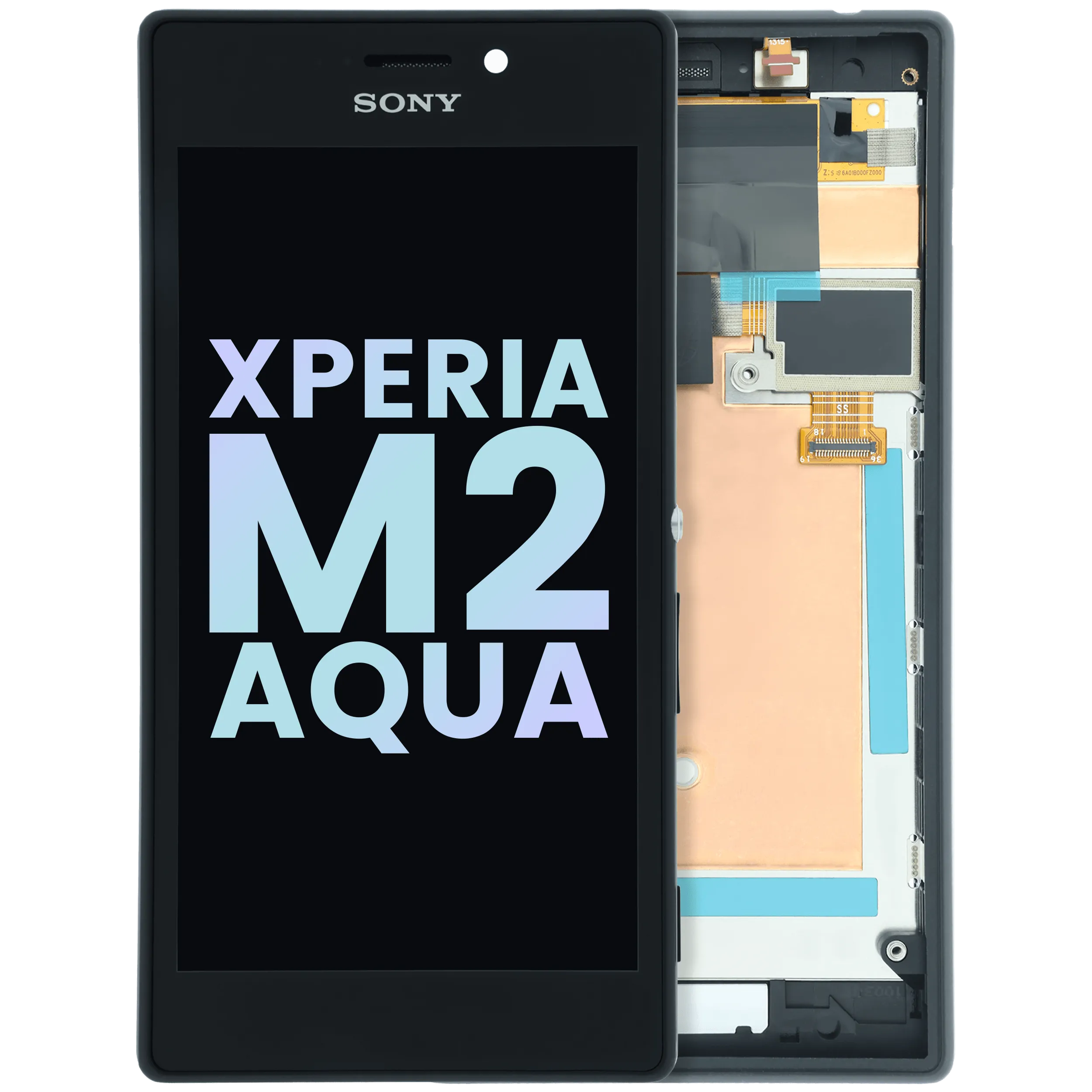 Écran LCD avec cadre pour Sony Xperia M2 Aqua (Original)