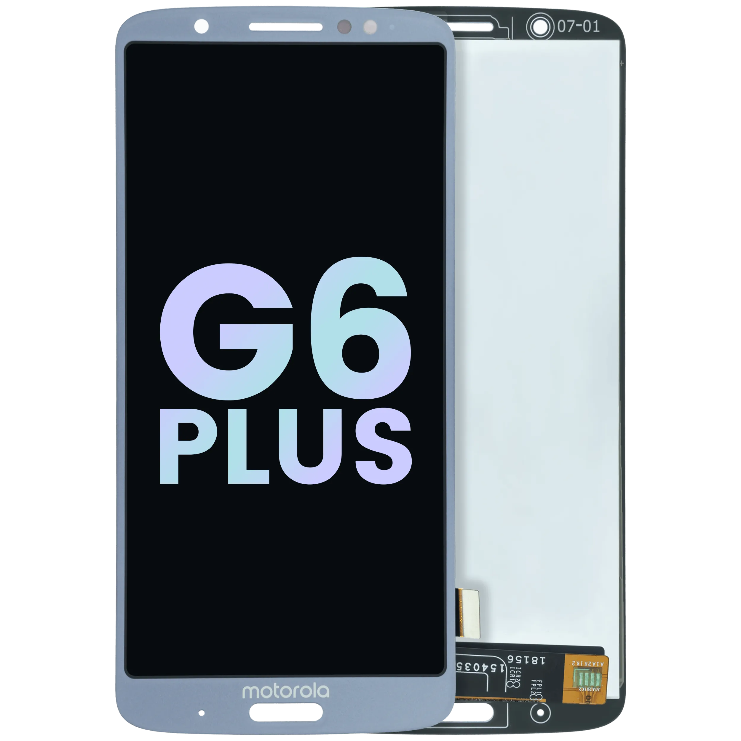 Écran LCD sans cadre pour Motorola Moto G6 Plus (XT1926 / 2018) (Original OEM)