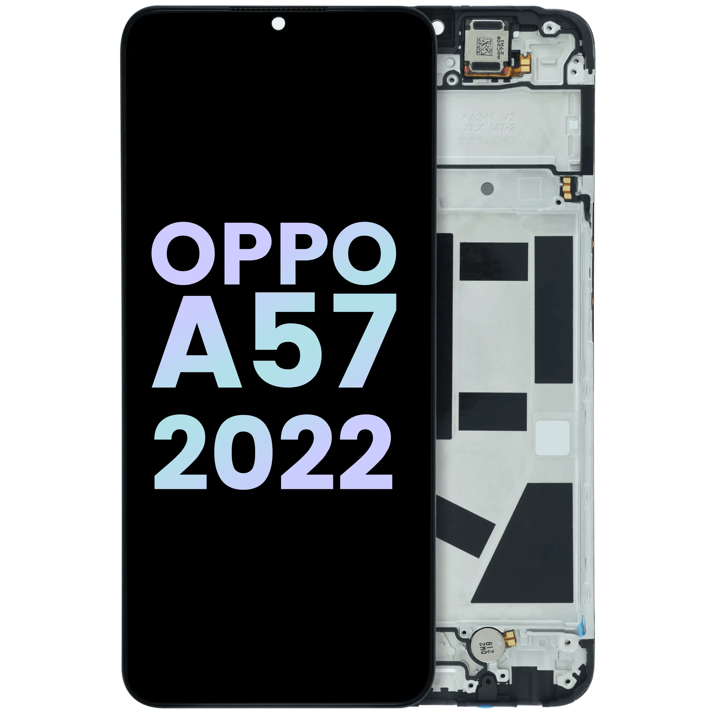 LCD-Display mit Rahmen für Oppo A57 4G (2022) (Original OEM)