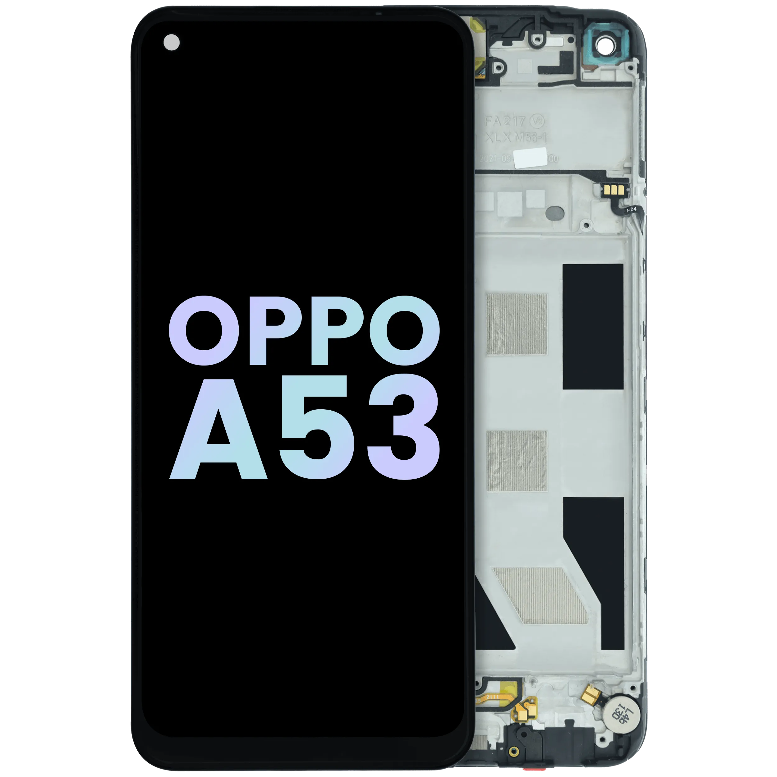 Pantalla LCD con marco para Oppo A53 (2020) (Original OEM)