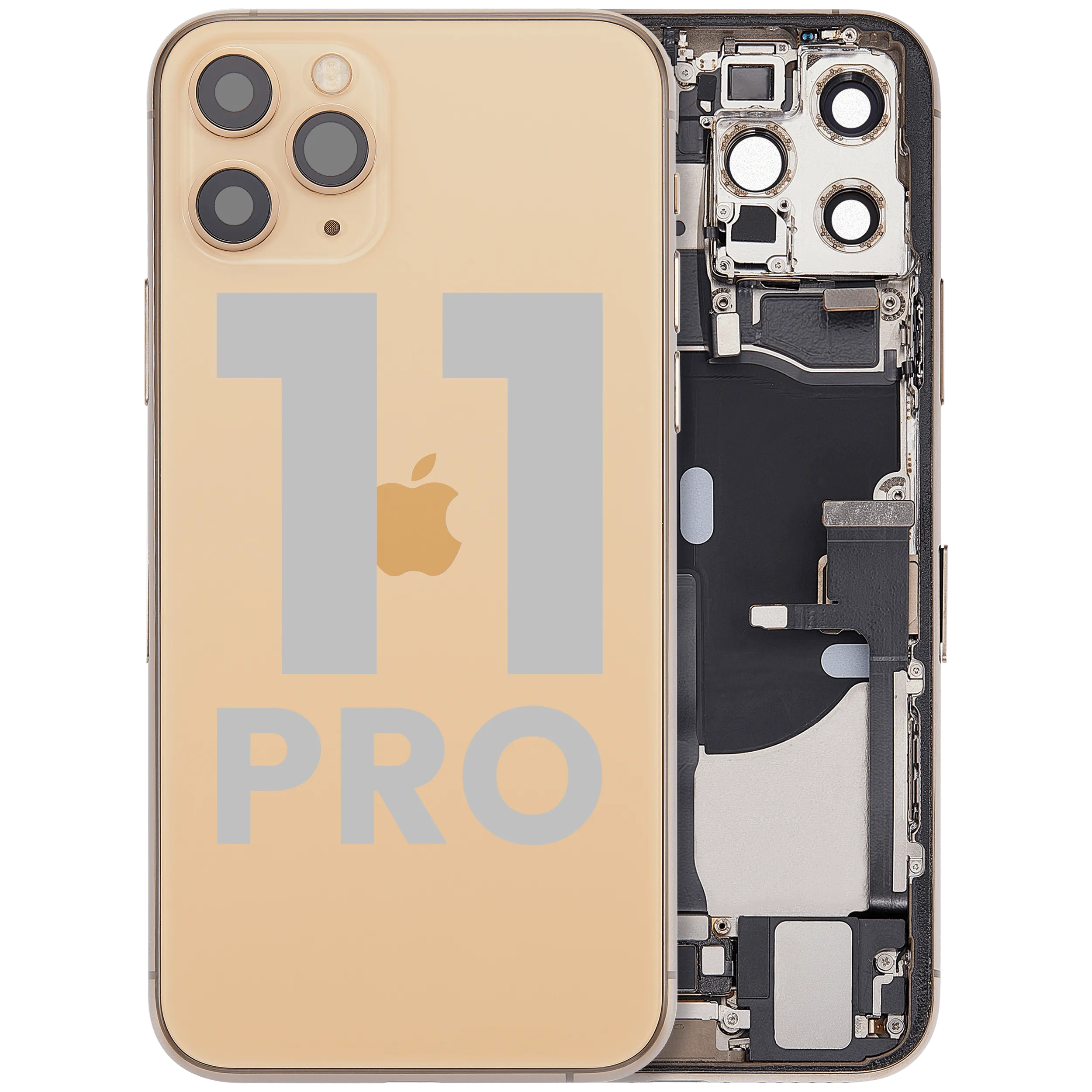 Châssis arrière avec nappe de charge et petites pièces pour iPhone 11 Pro (Original d'occasion · grade B)