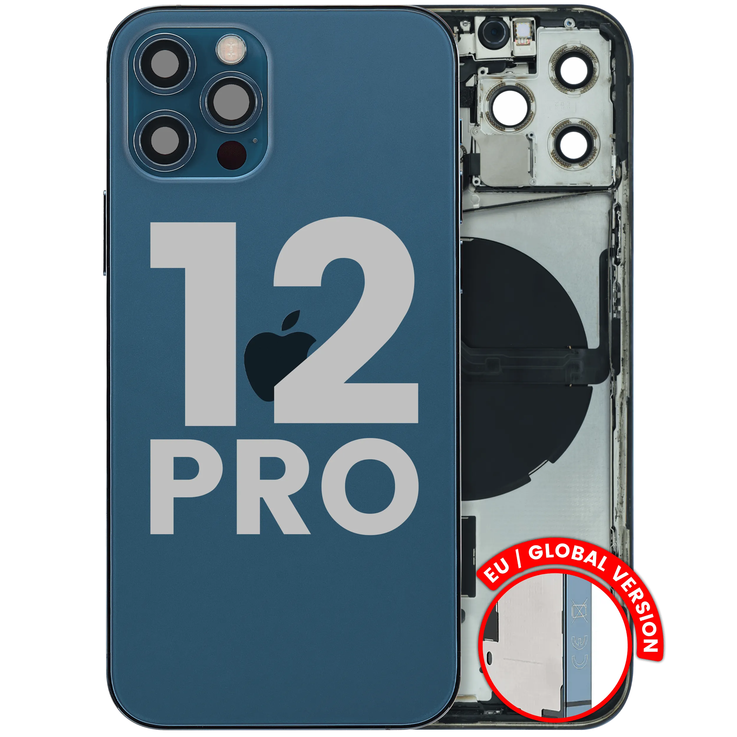 Rückgehäuse mit All klein Part für iPhone 12 Pro (EU- / Global-Version) (Original gebraucht · Zustand C)
