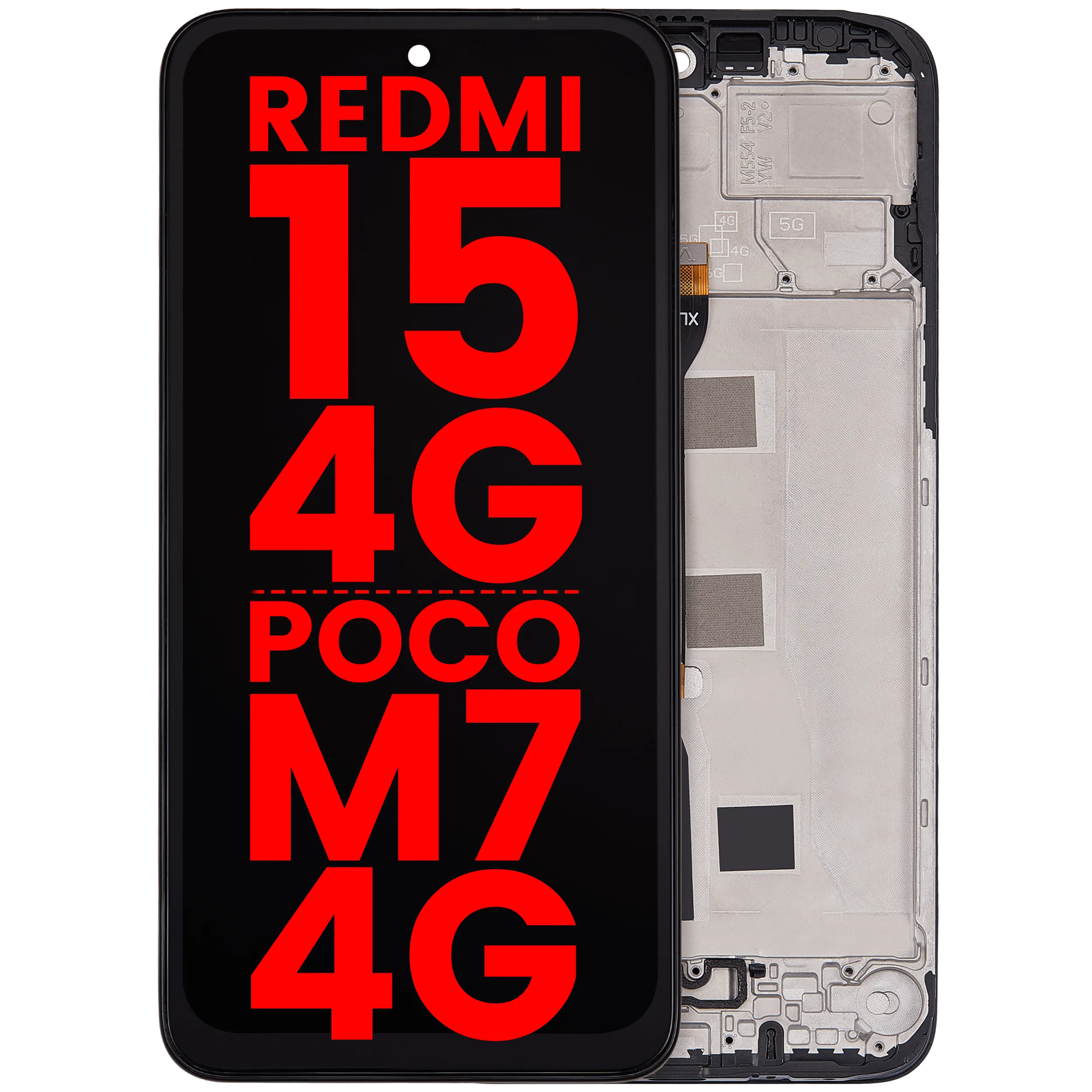 Écran LCD avec cadre pour Xiaomi Redmi 15 4G / Poco M7 4G (Compatible Plus)