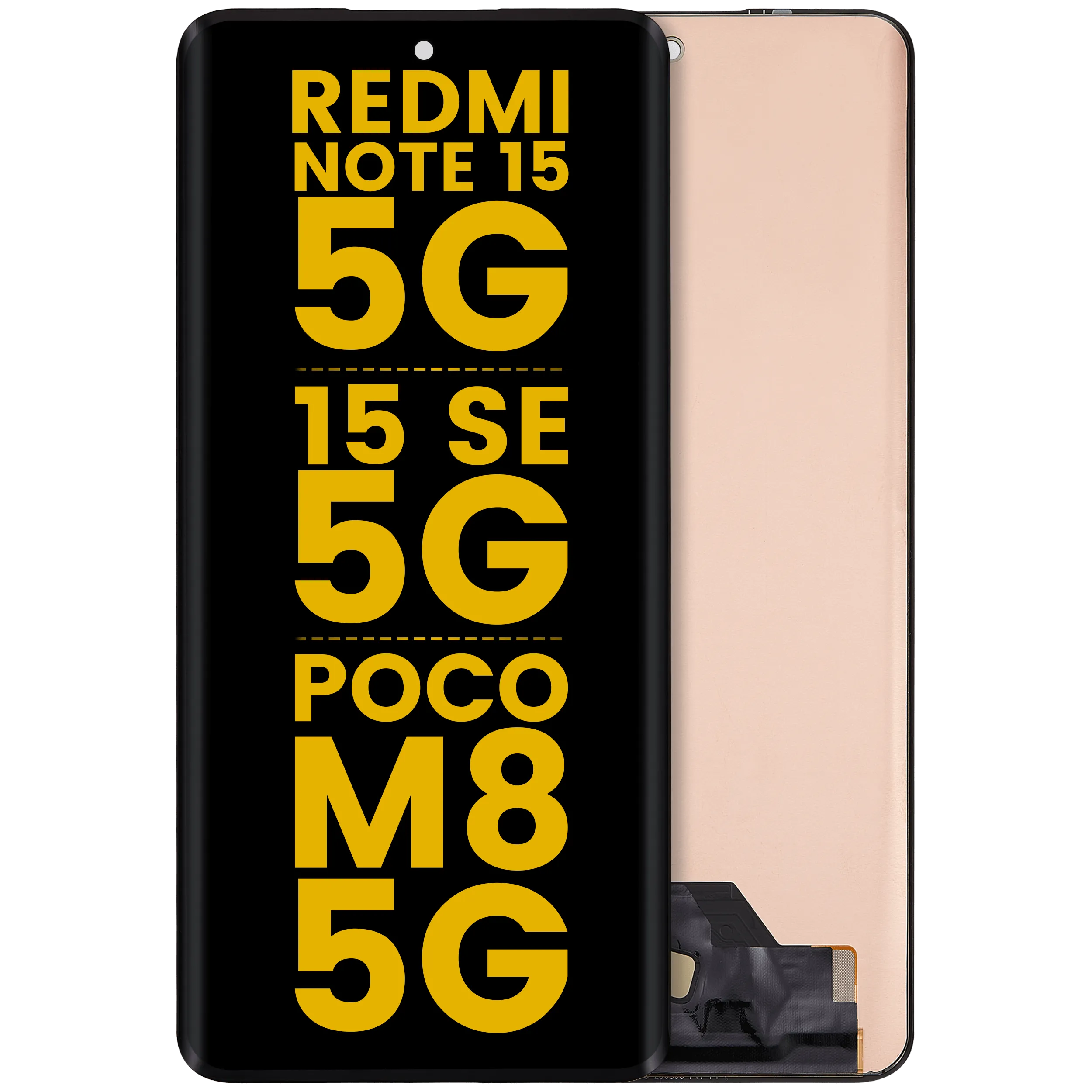 Écran OLED sans cadre pour Xiaomi Redmi Note 15 5G / Redmi Note 15 SE 5G / POCO M8 5G (Reconditionné)
