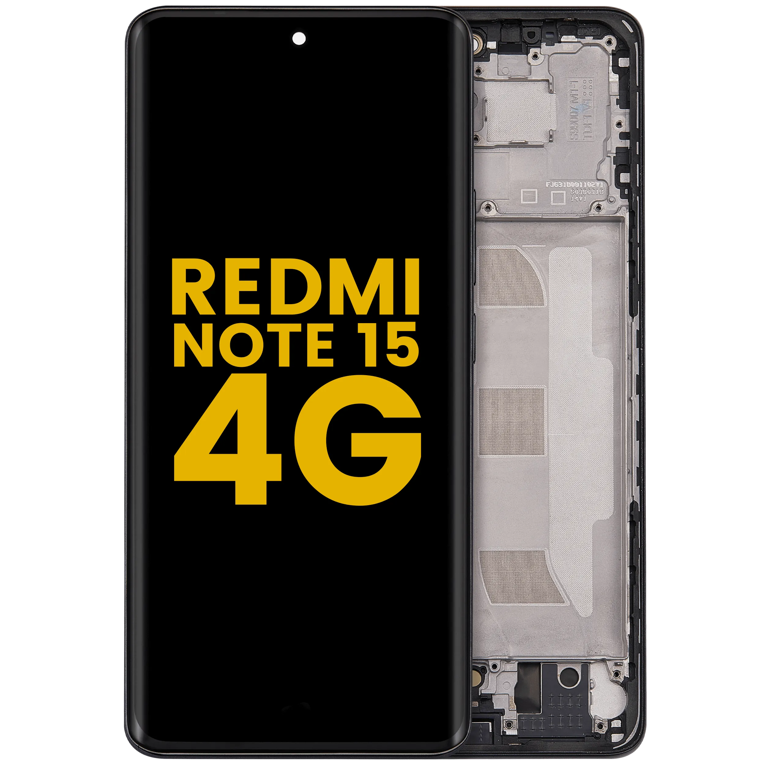 OLED-Display mit Rahmen für Xiaomi Redmi Note 15 4G (Generalüberholt)